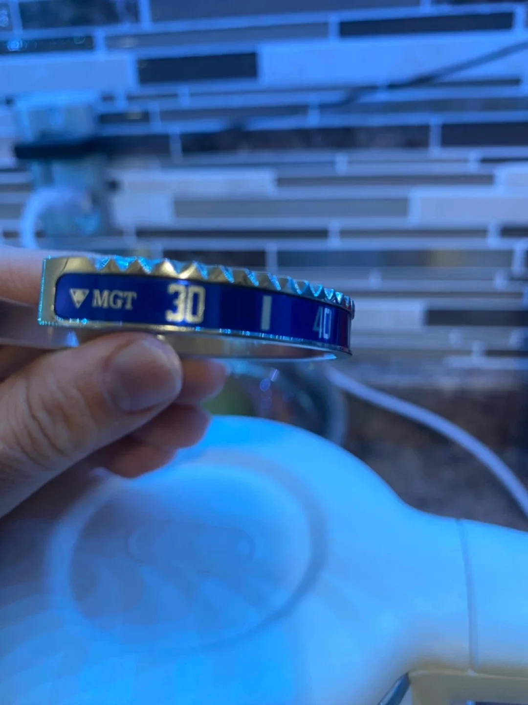 Speedometer Official Bangle Silver Men's 389 image indicator(6)