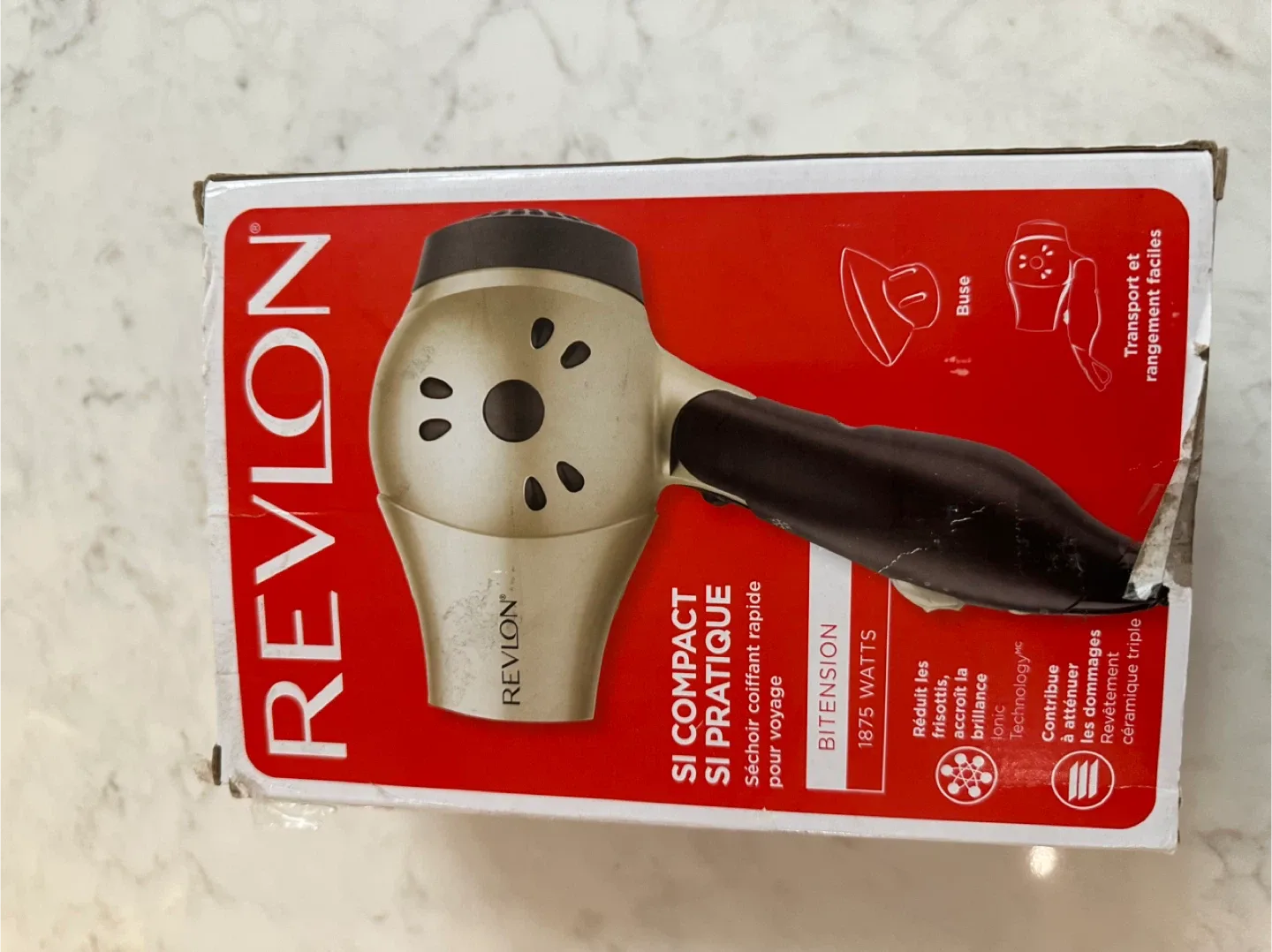 Revlon Bitension Compact Travel Hair Dryer - 1875 Watts image indicator(3)