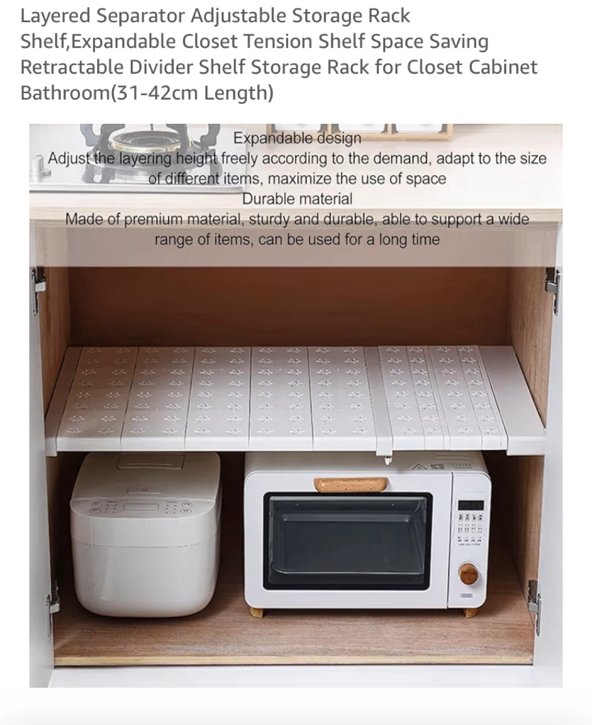 New Adjustable Tension Shelf Cabinet Shelf