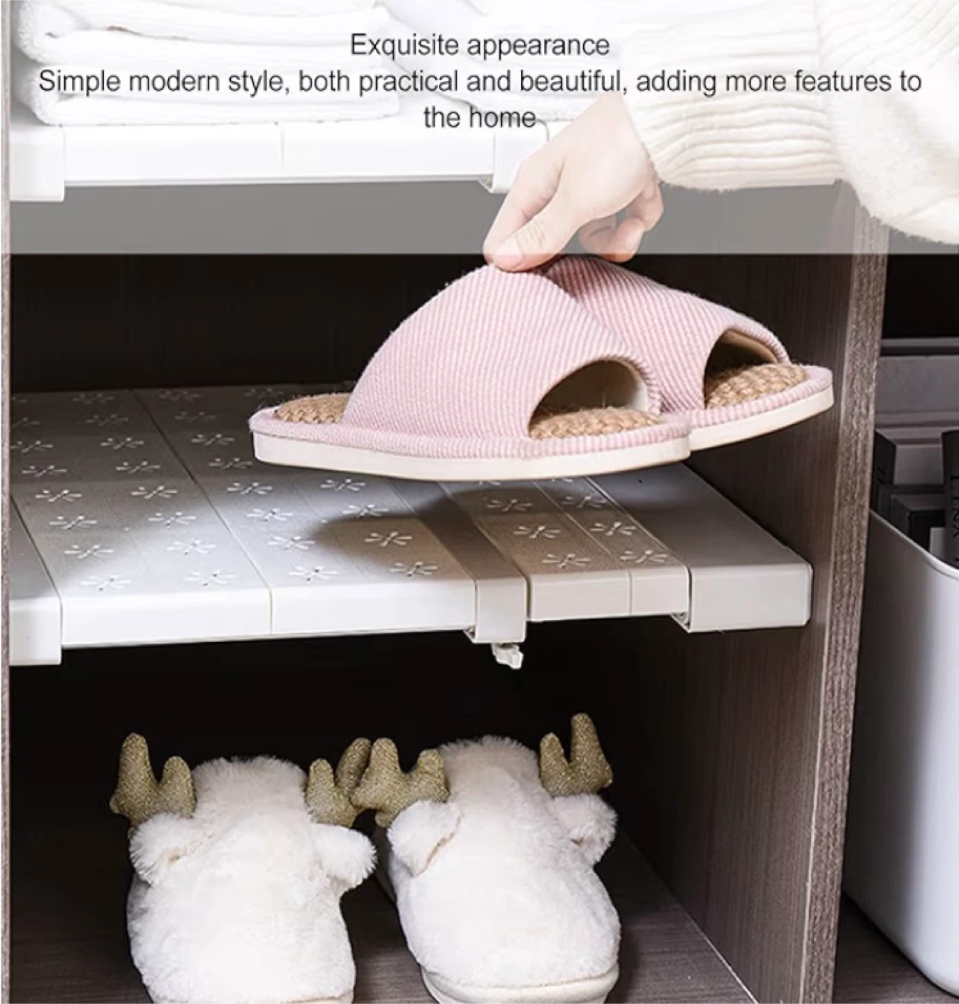 New Adjustable Tension Shelf Cabinet Shelf - photo 5