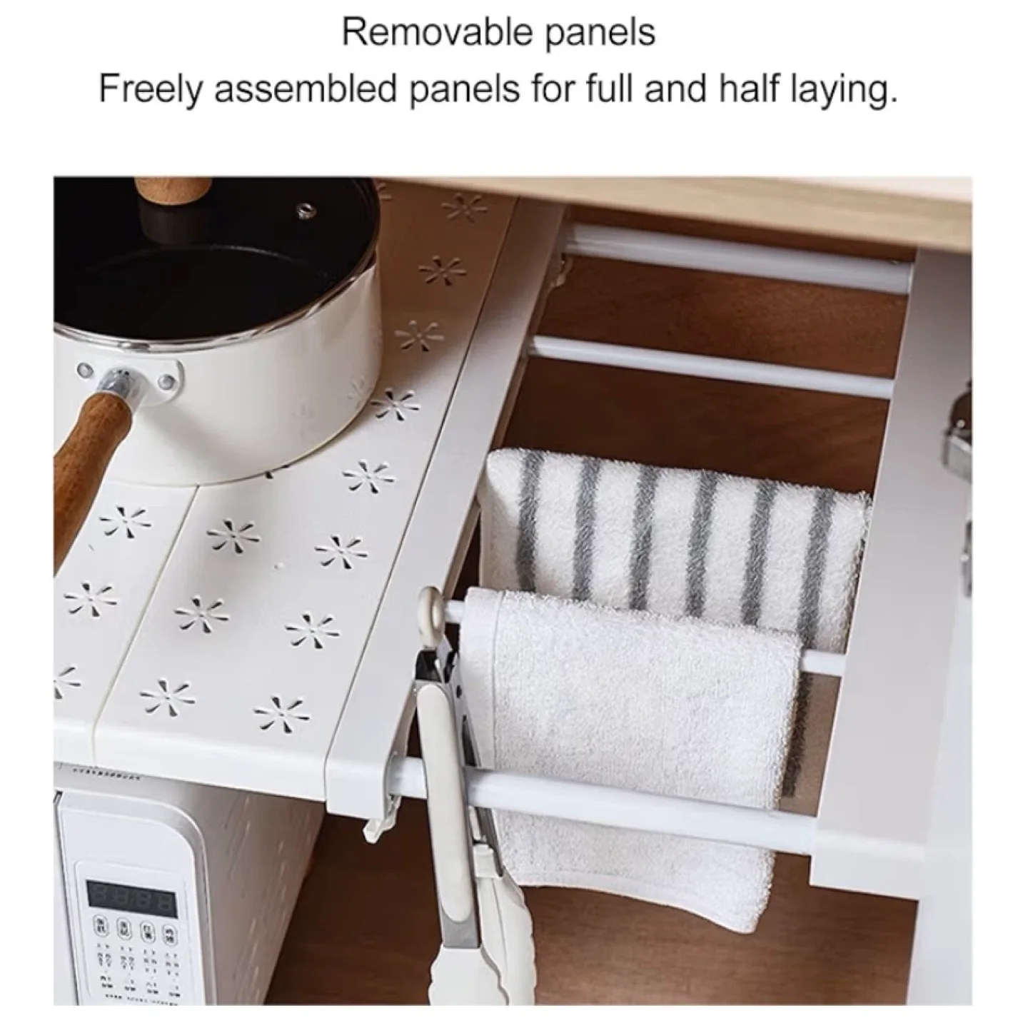 New Adjustable Tension Shelf Cabinet Shelf image indicator(2)
