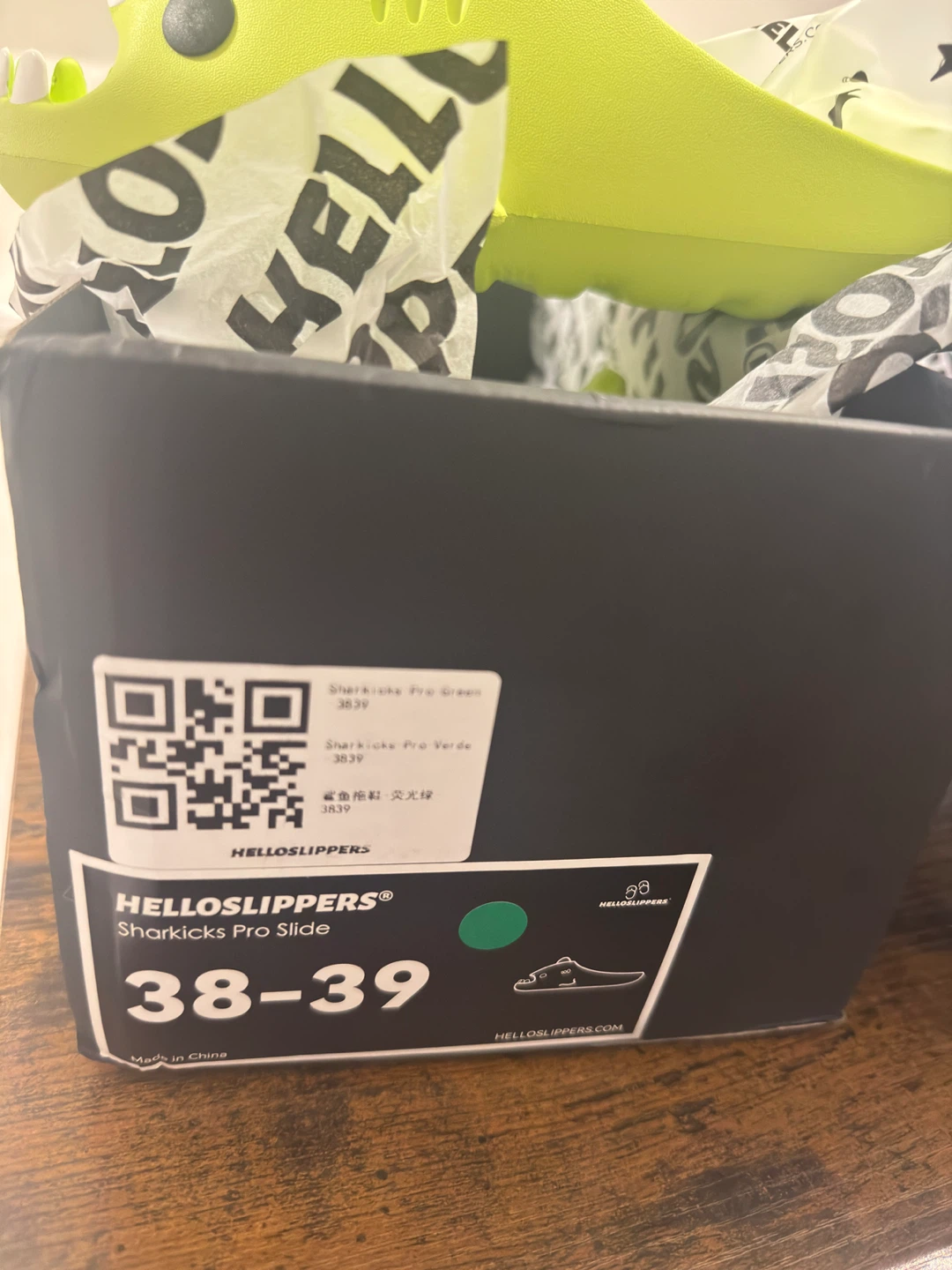 Hello Slippers Sharkicks Pro Green Size 38-39 - photo 3