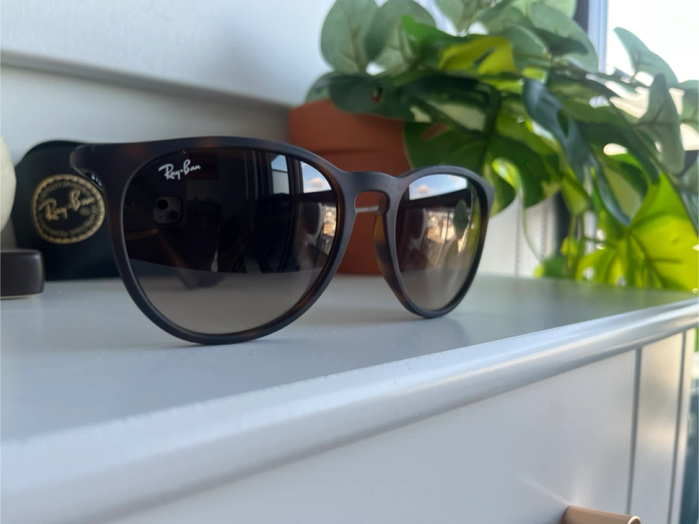 Ray-Ban Erika Classic Sunglasses in Matte Brown - photo 3