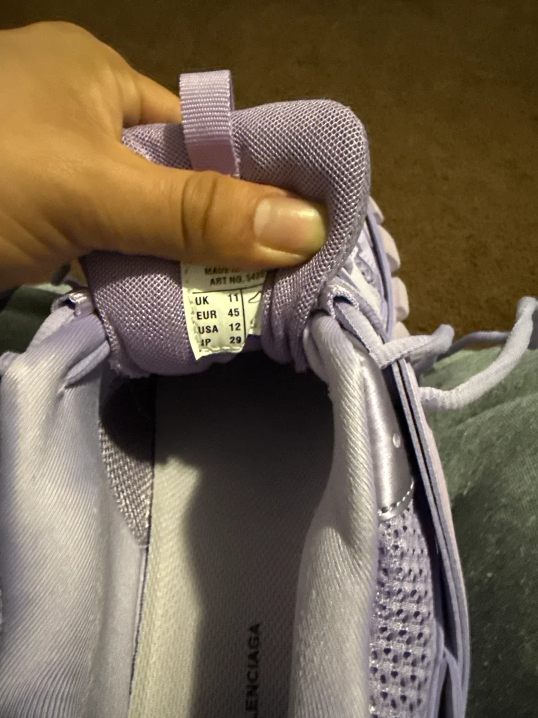 Balenciaga Track Sneakers Lavender Size US 12 image indicator(4)