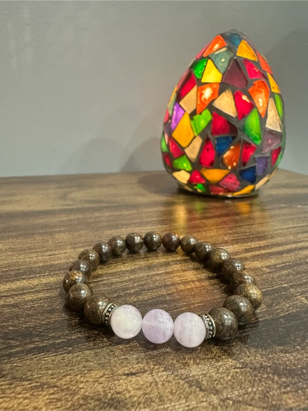 Beaded Bracelet with Amethyst