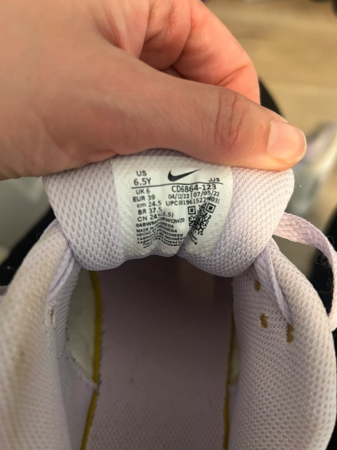 Nike Air Max 90 Lilac Youth Size 6.5 - photo 5