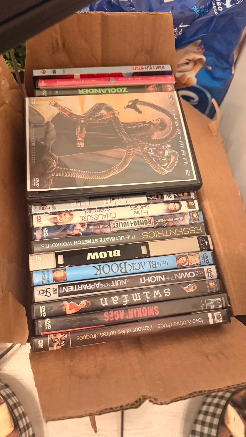 DVD player & Box of DVDs | 85+ Assorted Titles image indicator(2)