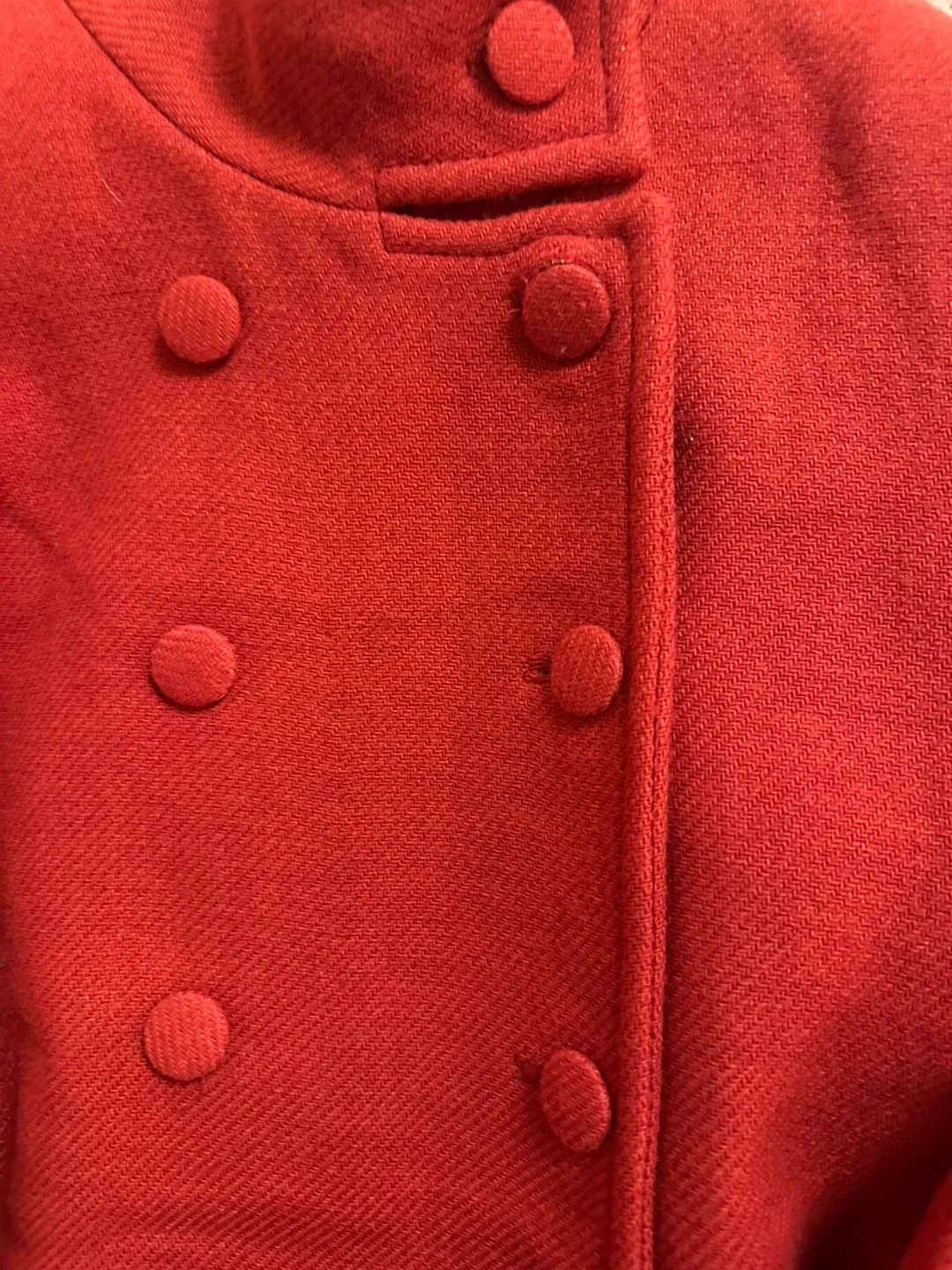 Naf Naf Paris Red Wool Coat - Size 38 image indicator(2)