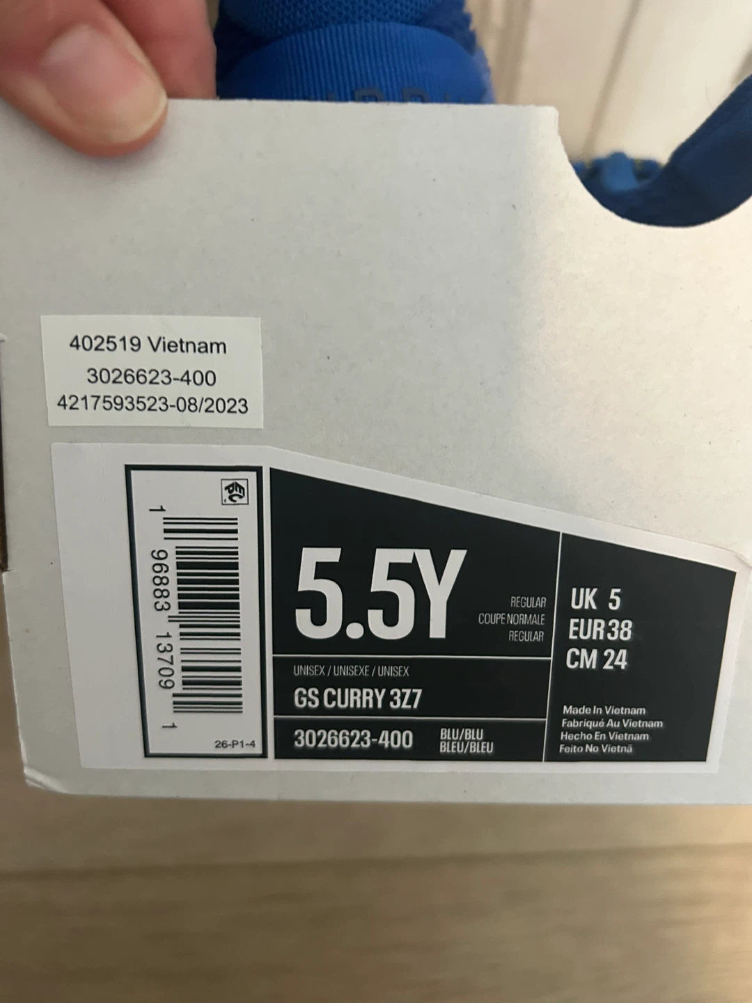 Under Armour Curry 3Z7 GS Youth Size 5.5Y - photo 4