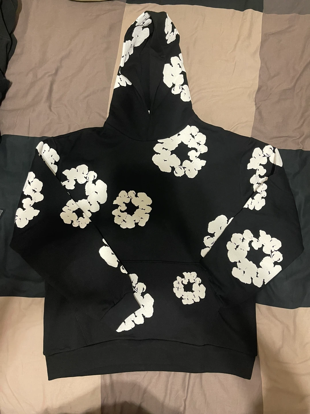 Black Floral Print Hoodie - photo 2