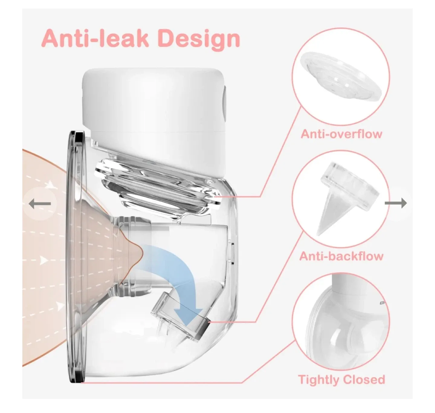 Momcozy Wearable Breast Pump Set image indicator(4)