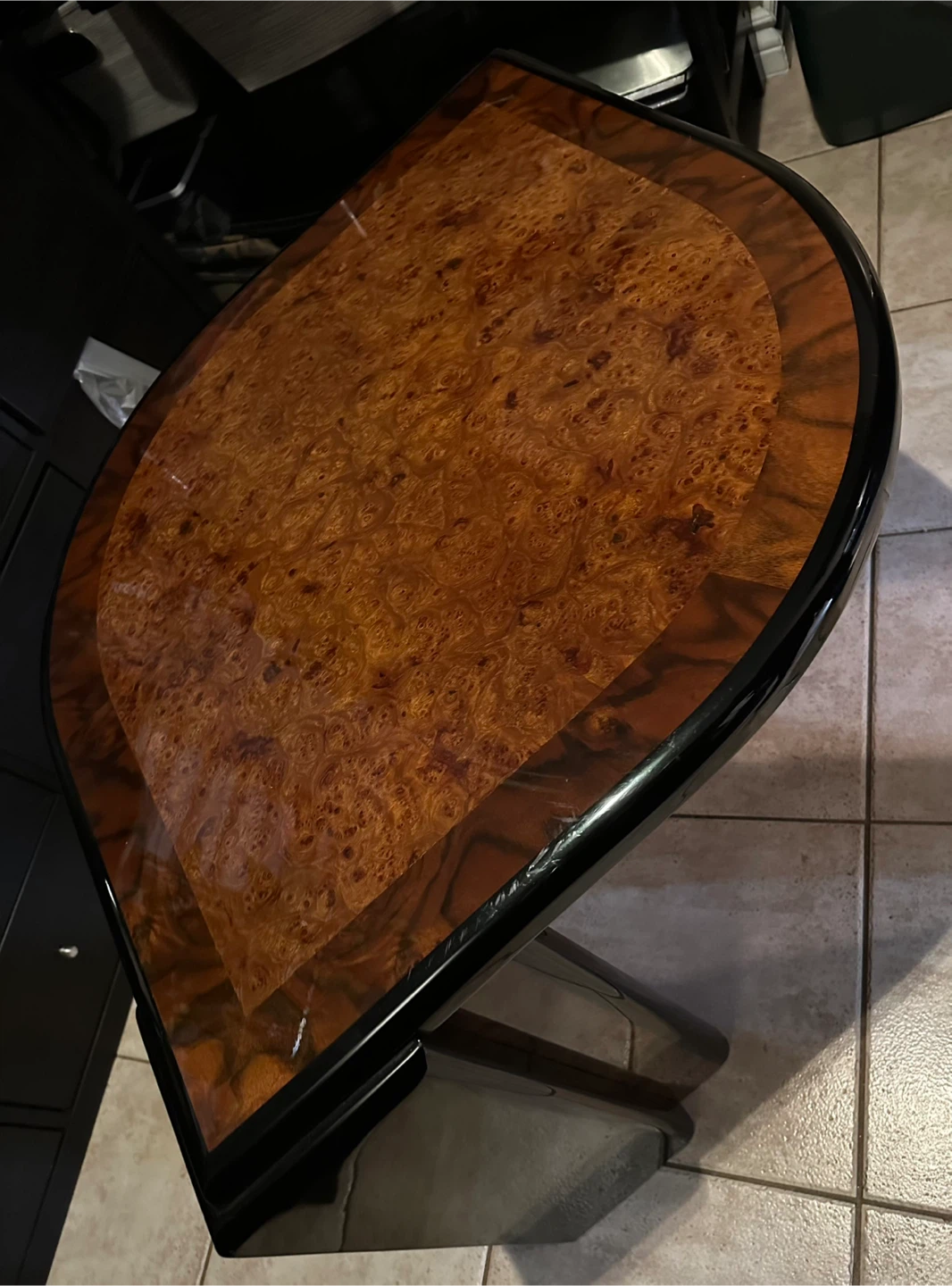 Wood Veneer Side Table - photo 2