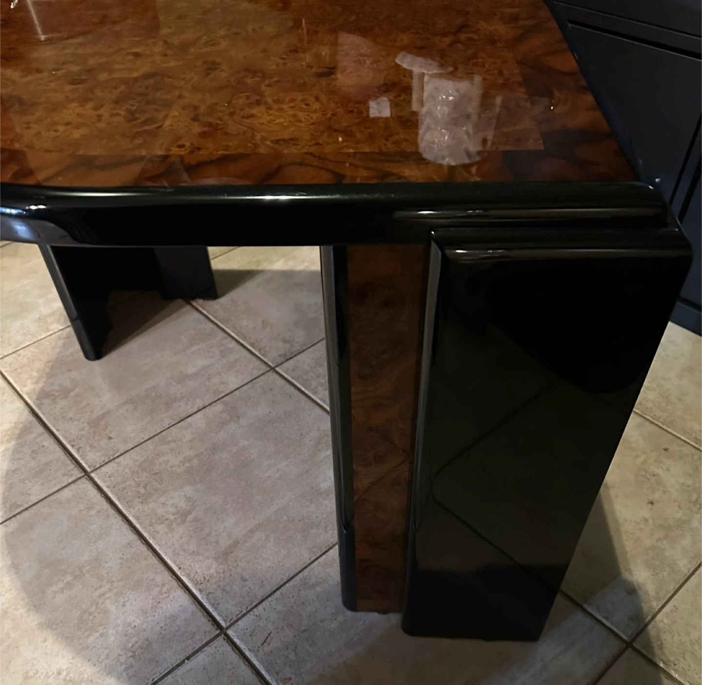 Wood Veneer Side Table - photo 4
