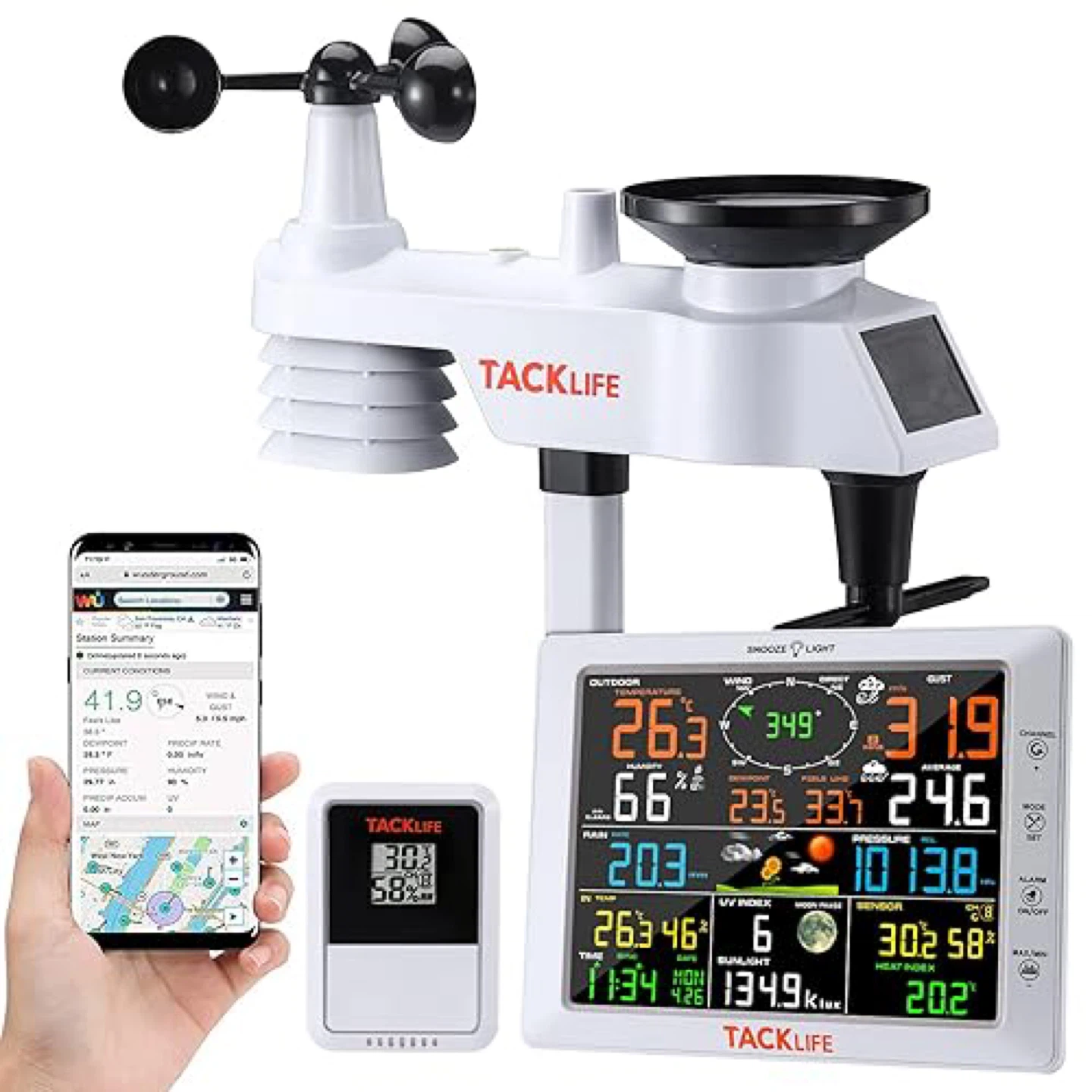 Smart Weather Station Wireless Indoor Outdoor Thermometer