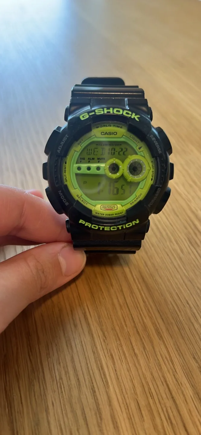 Casio G-Shock Watch - Black & Green