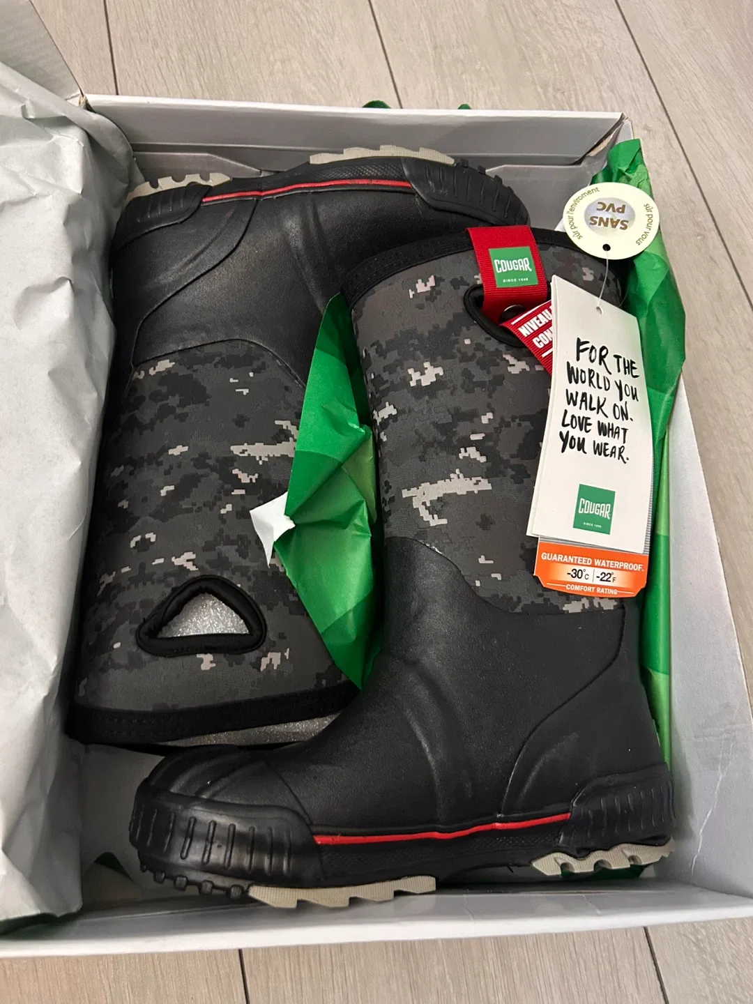 Open box - Cougar Kids Winter Boots Waterproof / size 2 / -30’C image indicator(4)