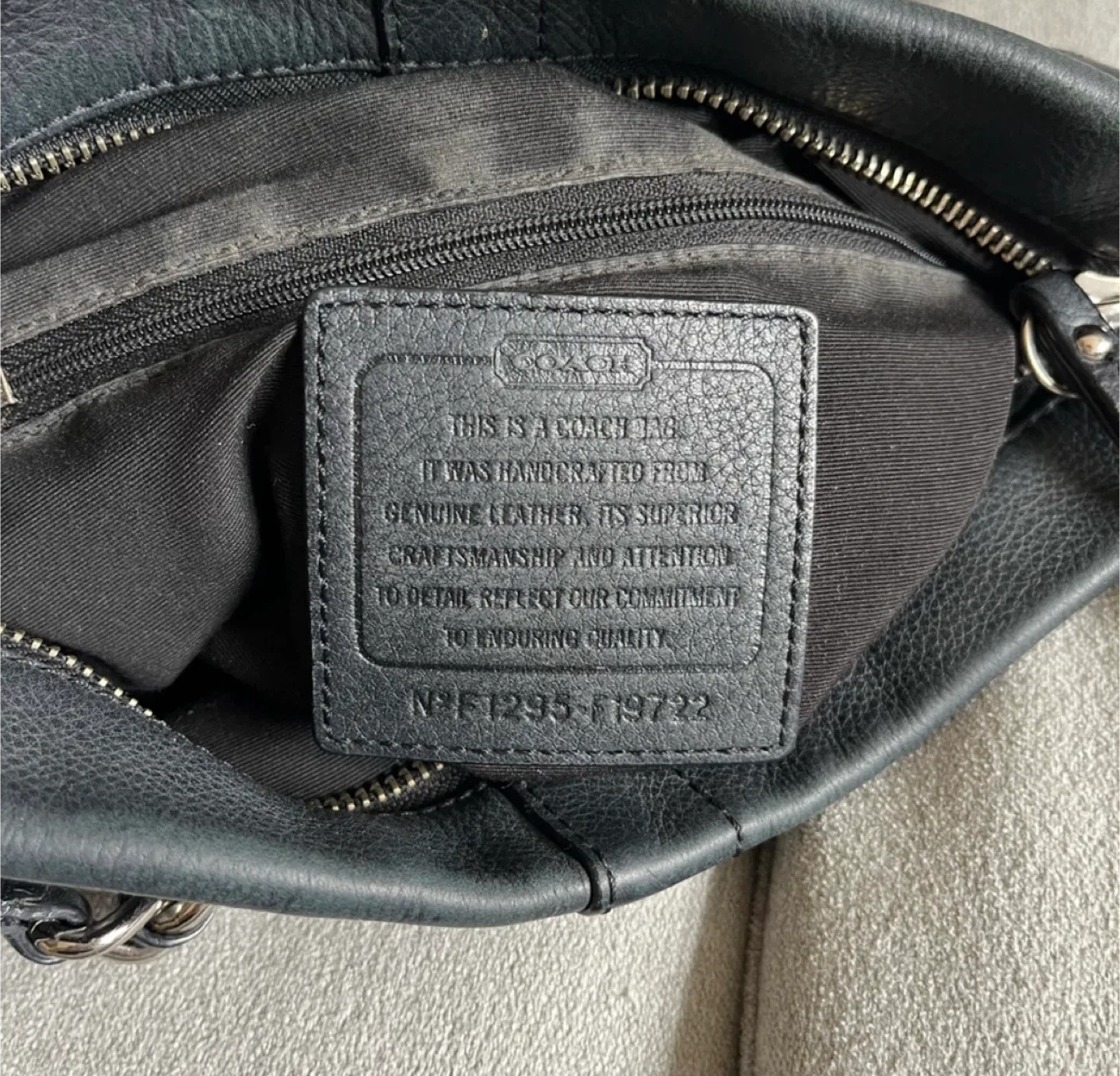 Coach Black Leather Crossbody Bag image indicator(3)