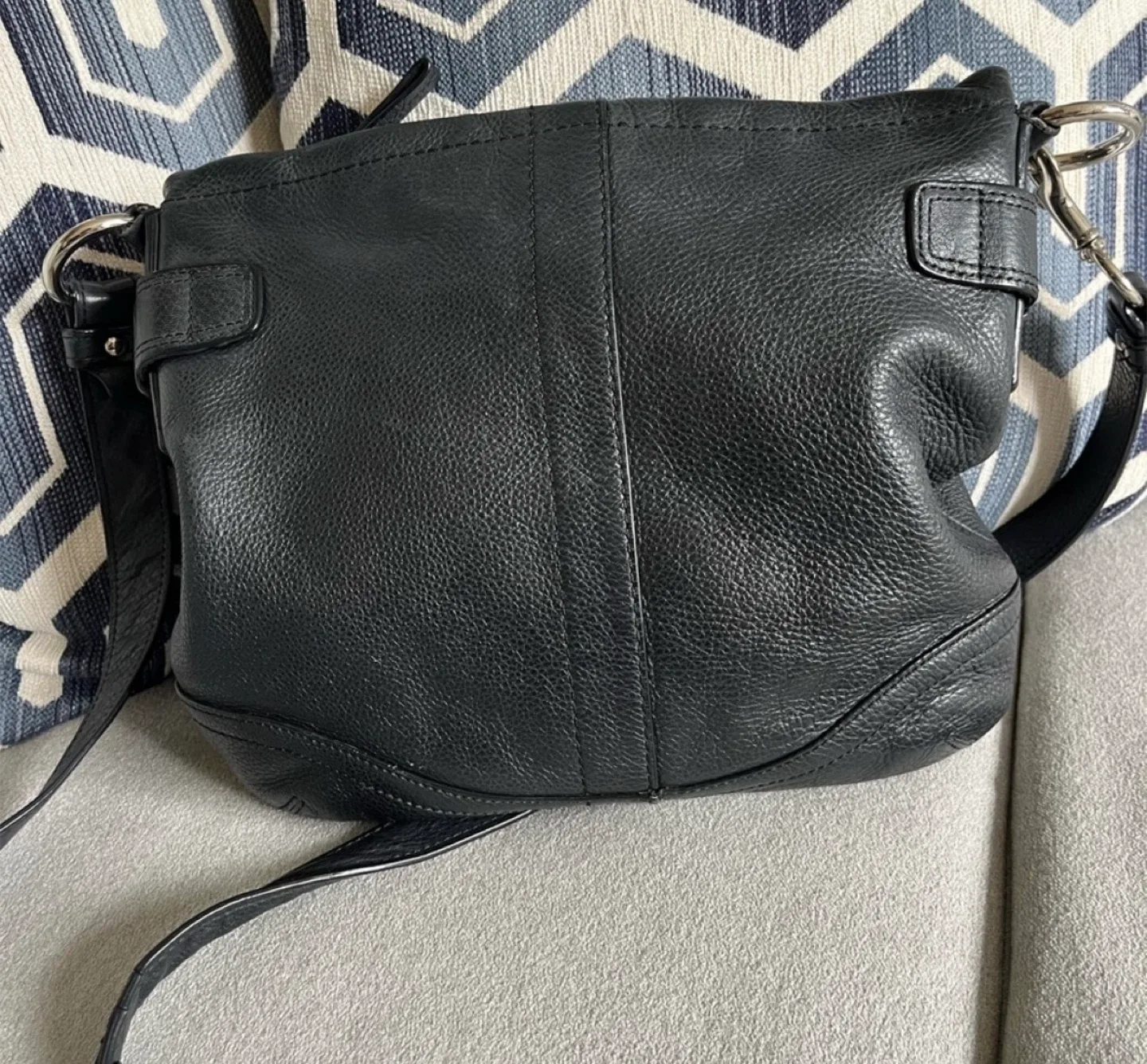 Coach Black Leather Crossbody Bag image indicator(2)