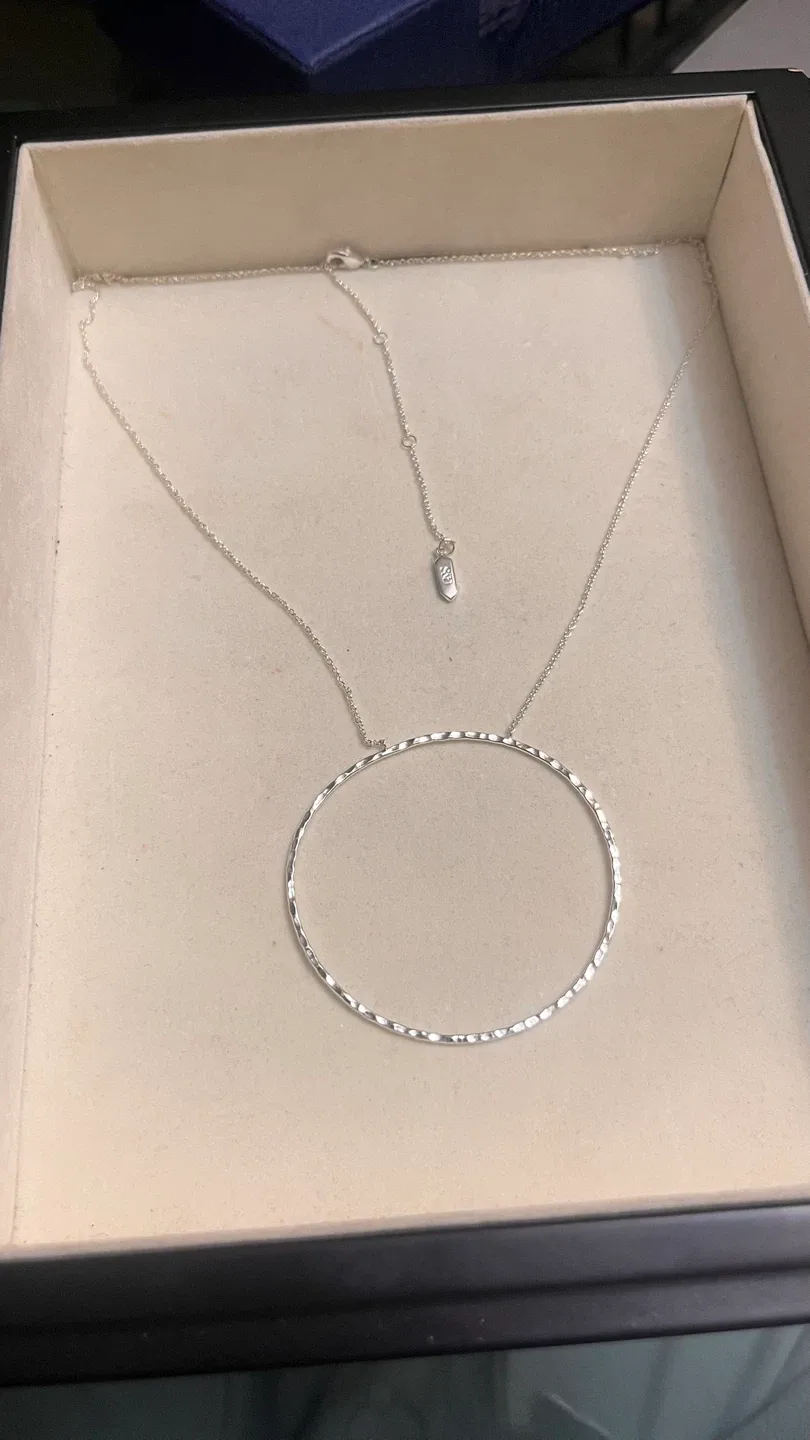 Kendra Scott Silver Elisa Circle Pendant Necklace image indicator(3)