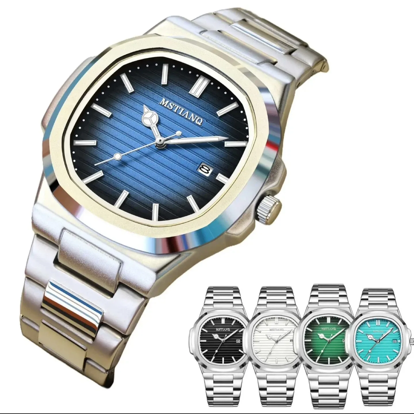 MSTIANQ Stainless Steel Waterproof Watch image indicator(4)