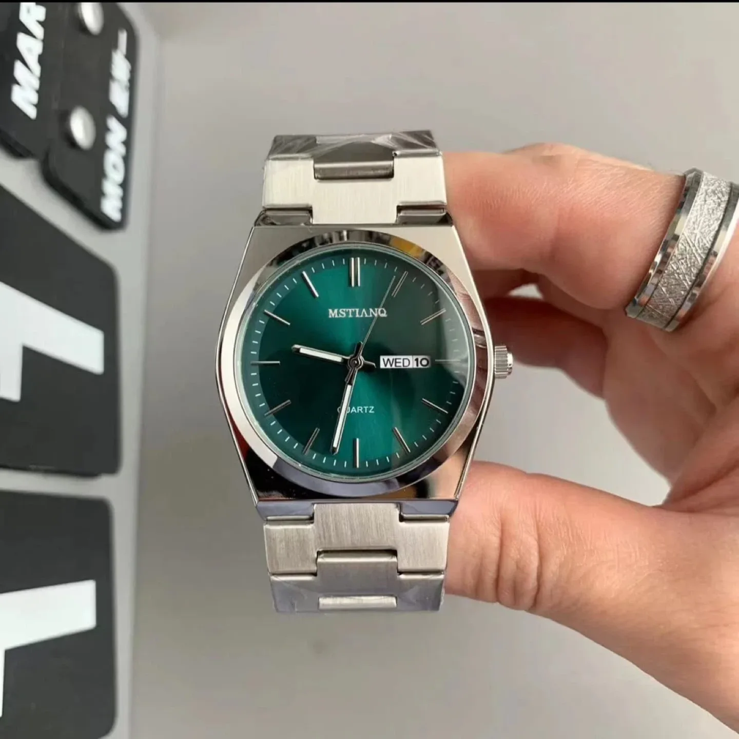 MSTIANQ Stainless Steel Waterproof Watch image indicator(7)