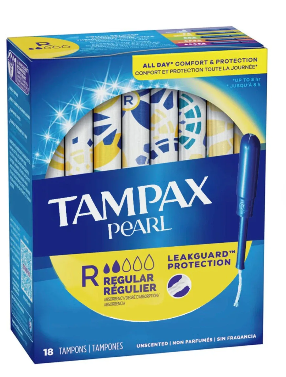 Tampax Pearl Regular, Super Tampons - 18 Count image indicator(2)