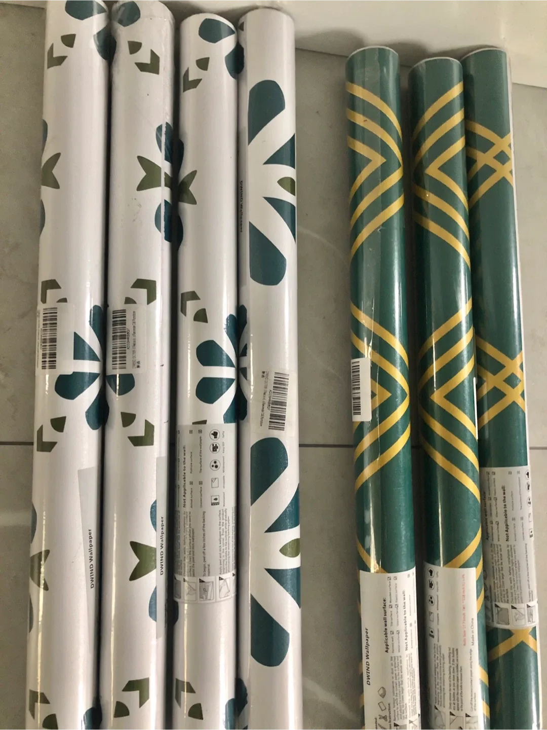 Green & Gold Self-Adhesive Wallpaper Roll image indicator(3)