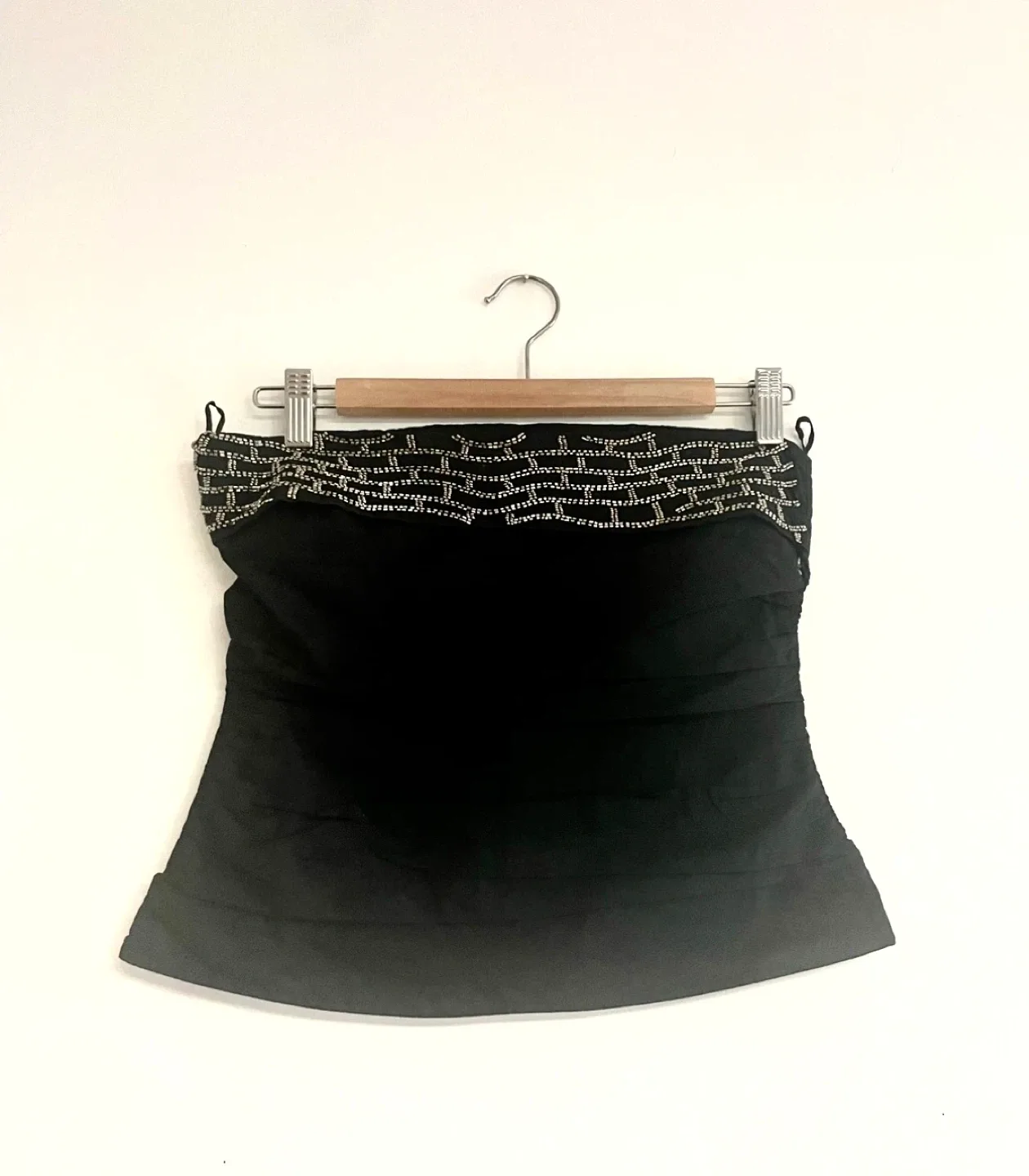 Zara Black embellished Strapless Top (new with tag ) image indicator(2)