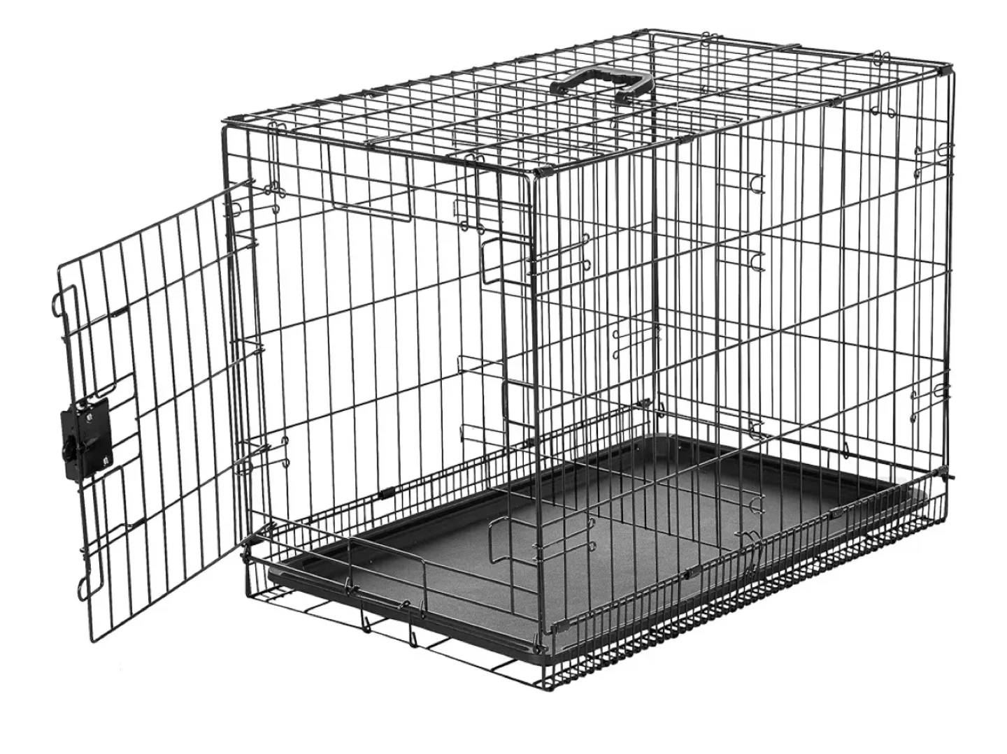 Black Wire Dog Crate image indicator(3)