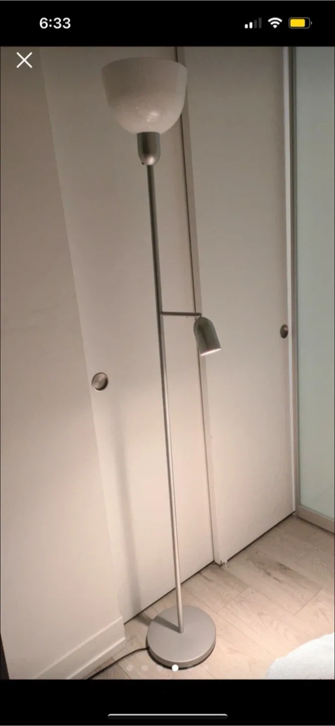 IKEA NOT Floor Uplight/Reading Lamp image indicator(4)