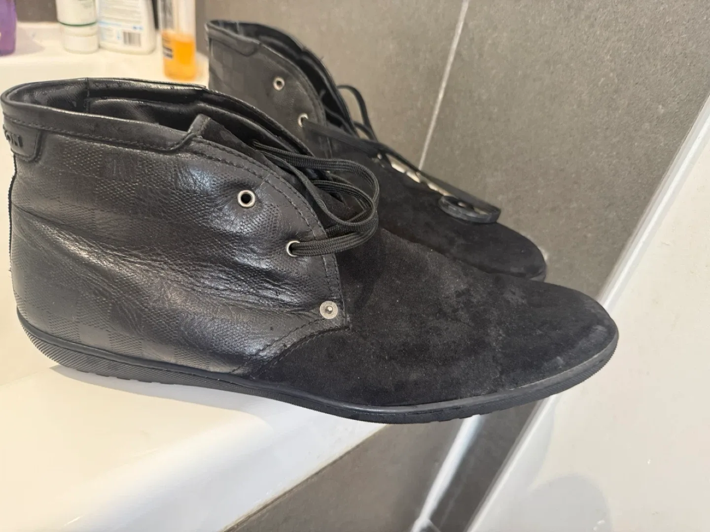 Louis Vuitton Black Leather Ankle Boots thumbnail