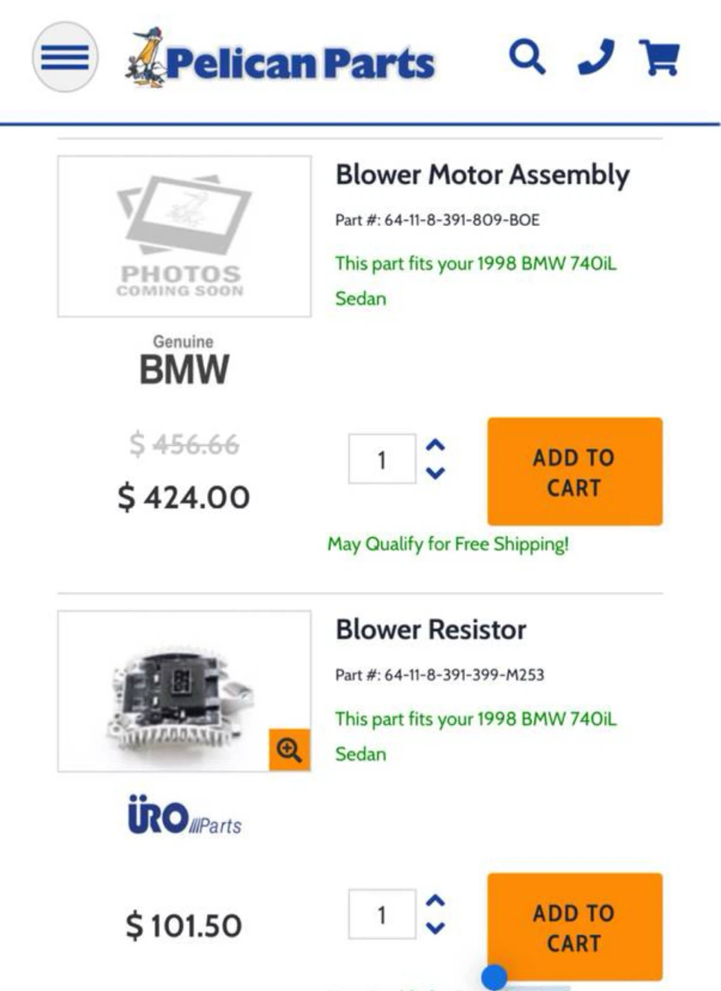 BMW A/C Blower Motor Assembly ACM 0157.0020A - photo 5