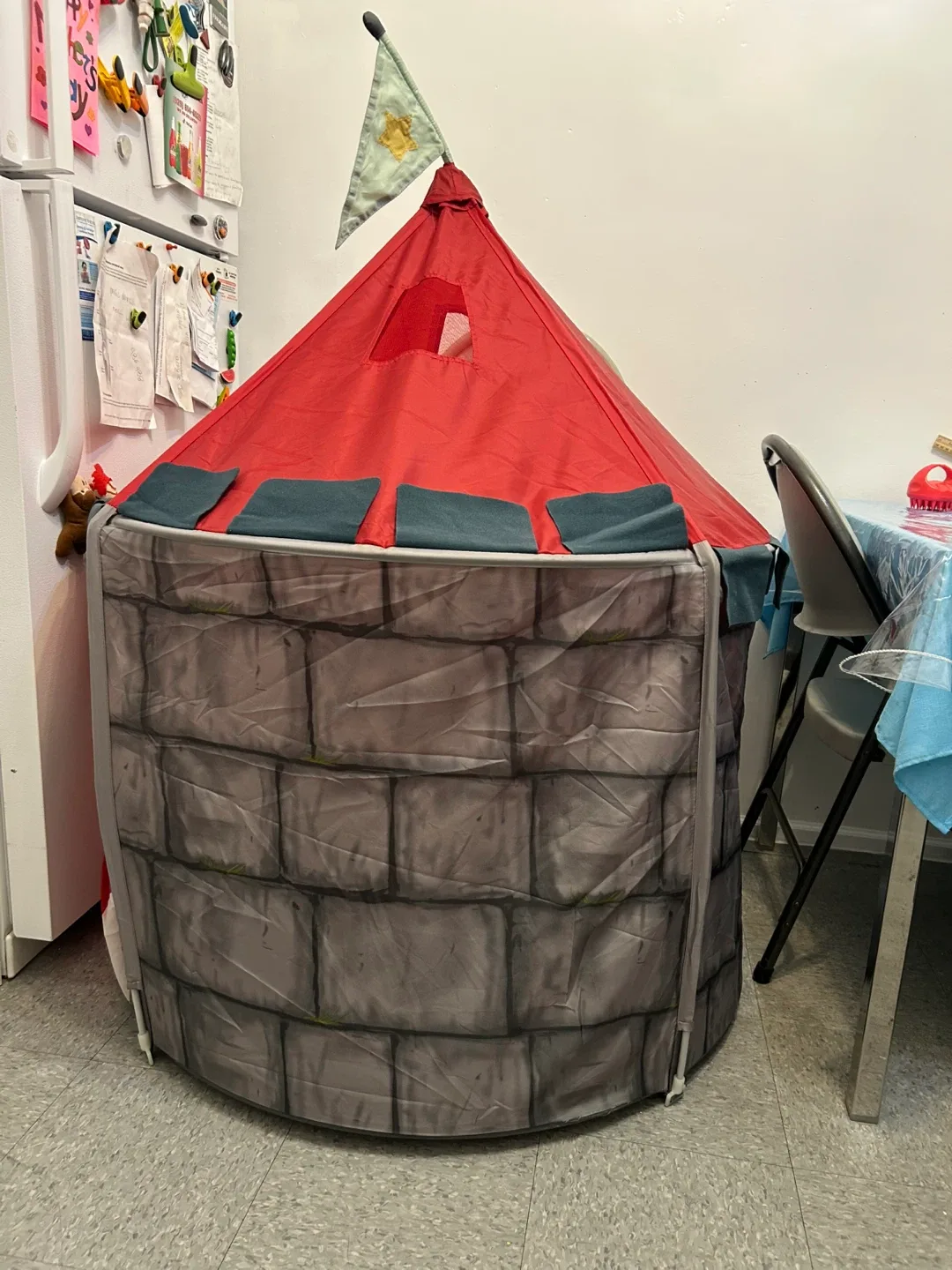 Kids Red Castle Play Tent image indicator(5)