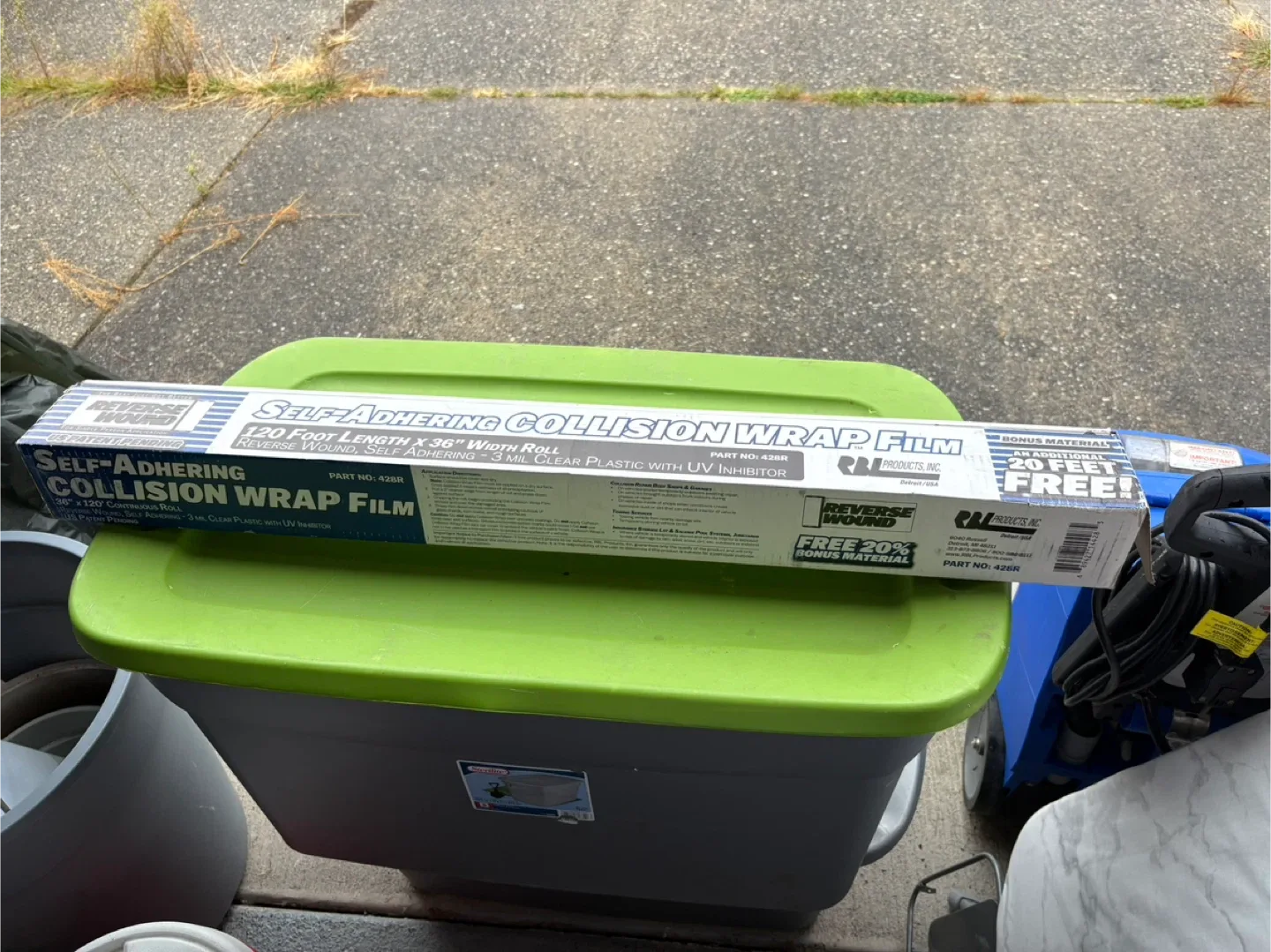 Reverse Wound Self-Adhering Collision Wrap Film - New image indicator(2)