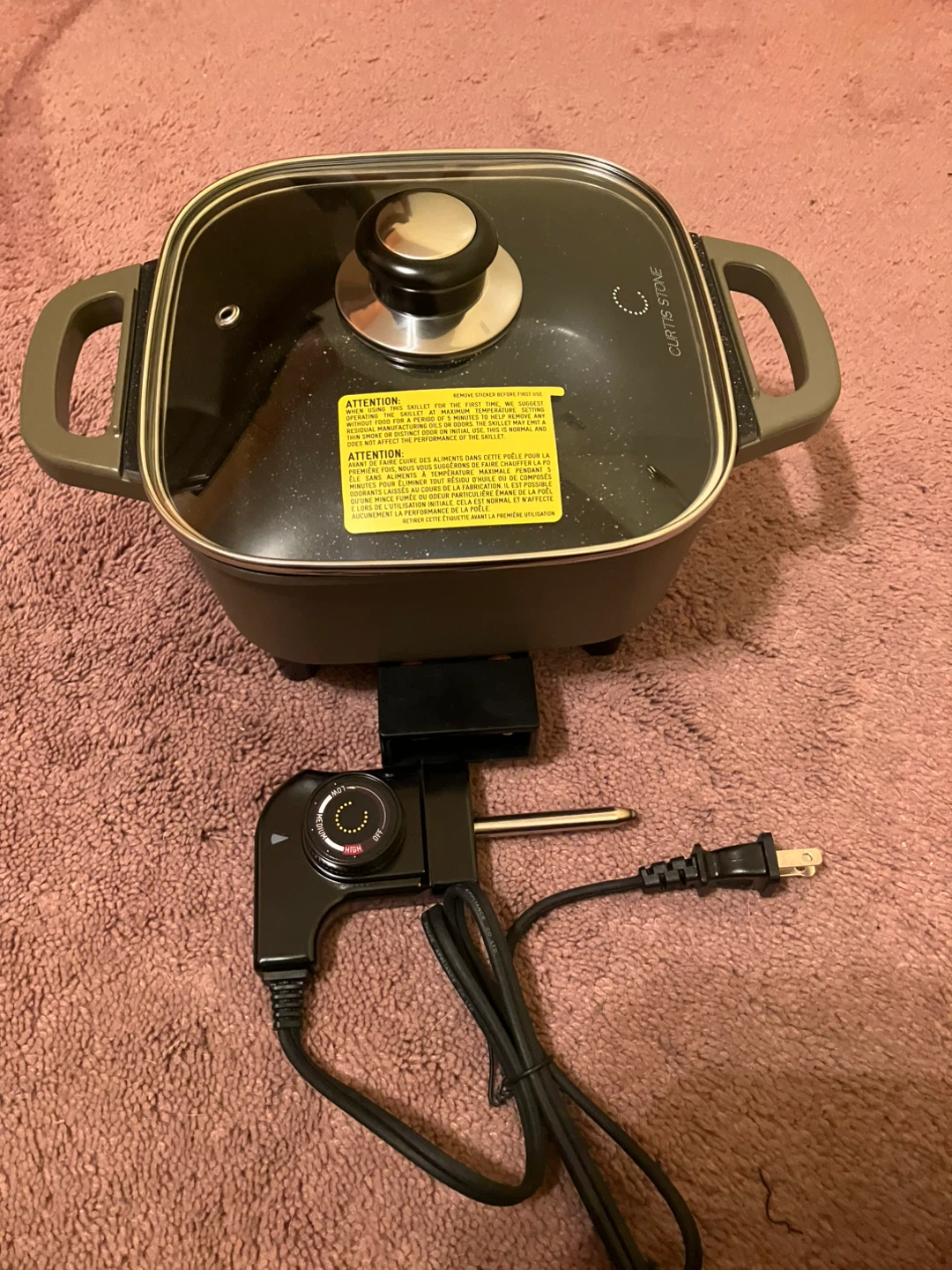 Curtis Stone 8” Dura-Pan Nonstick Electric Skillet