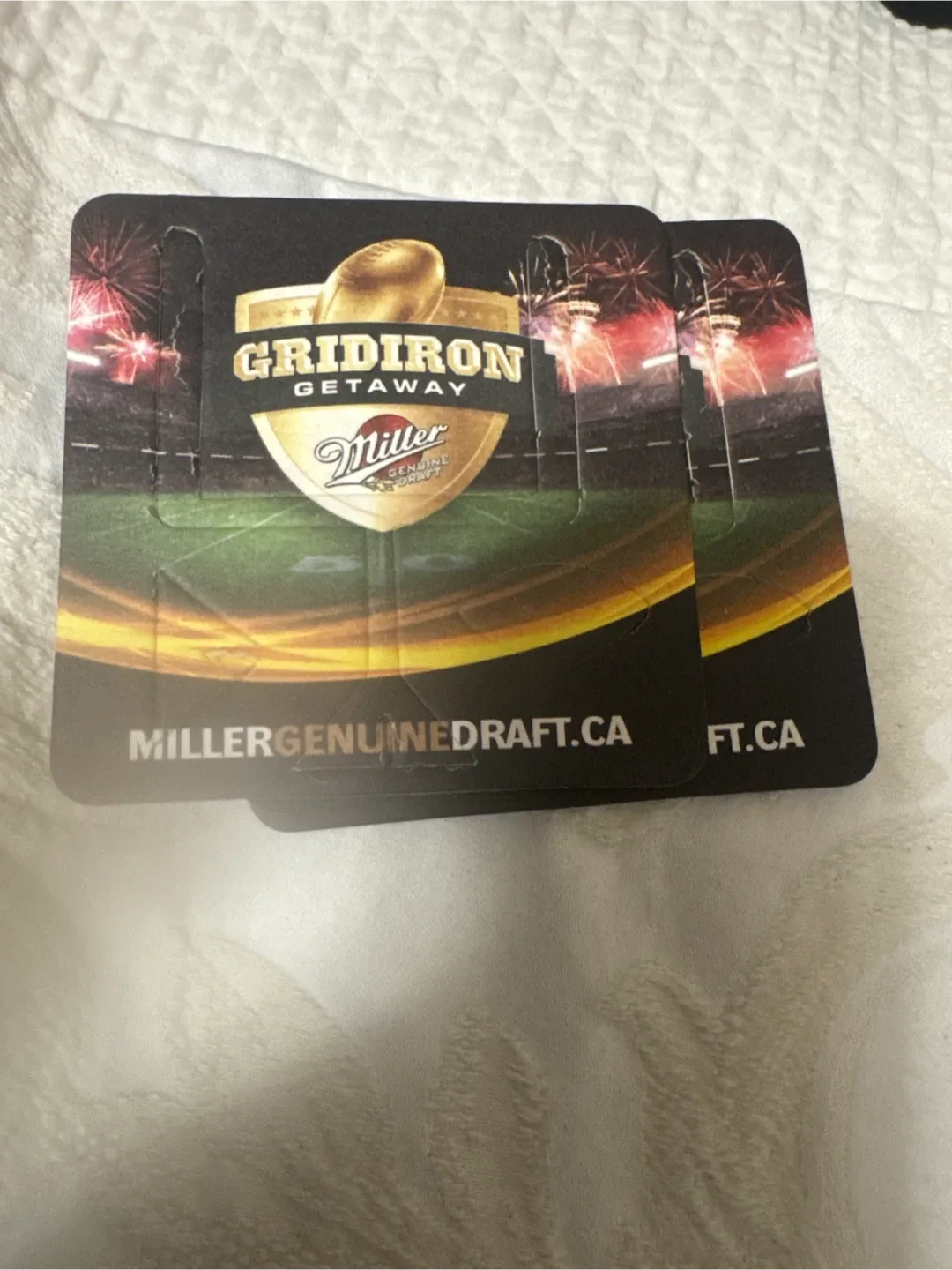 Miller Genuine Draft Gridiron  Coasters thumbnail
