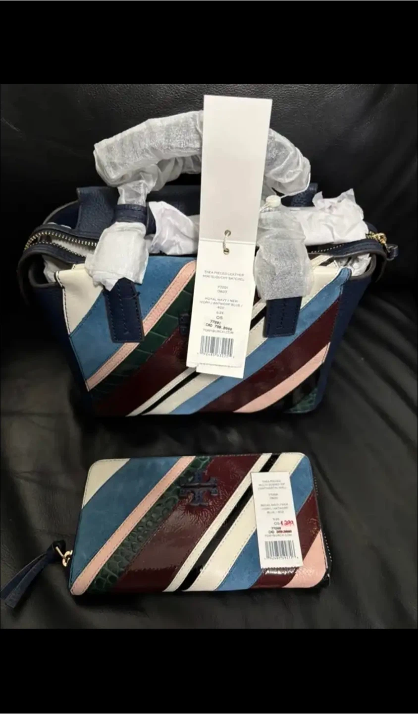 New Thea piece Tory Burch Leather Satchel & Wallet Set - photo 2