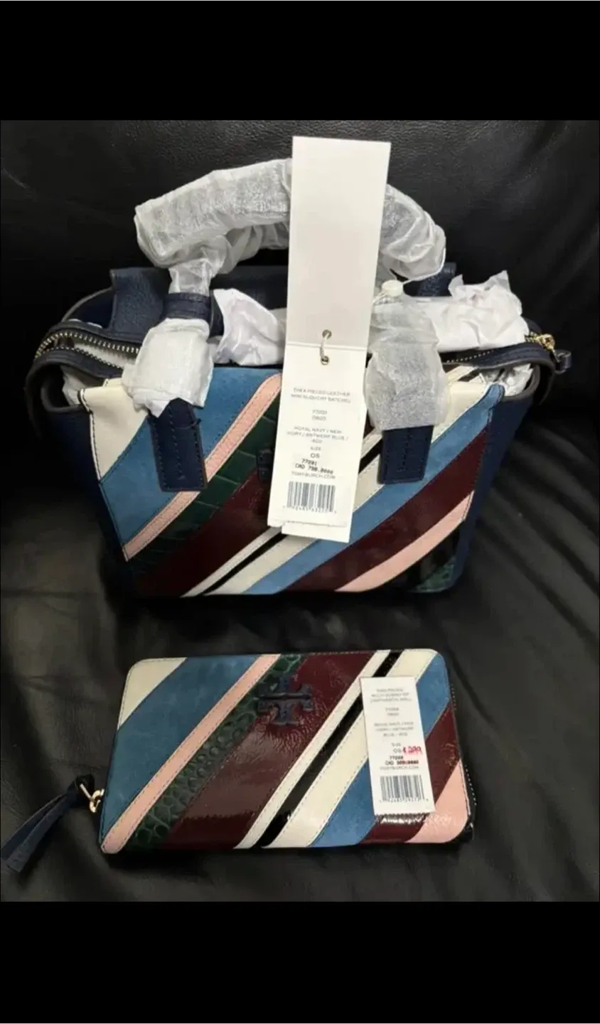 New Thea piece Tory Burch Leather Satchel & Wallet Set image indicator(2)