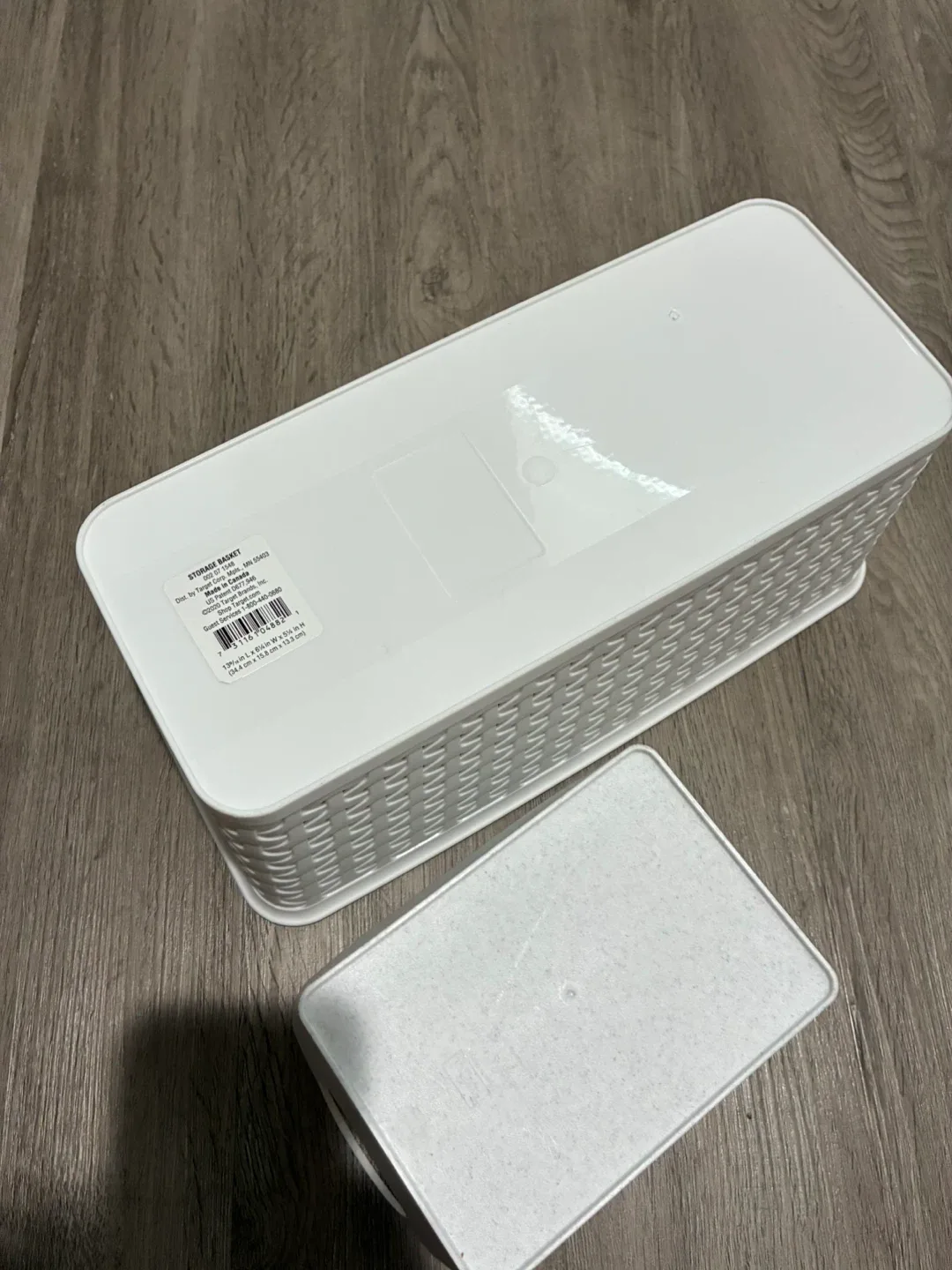 White Storage Baskets - Set of 2 image indicator(4)