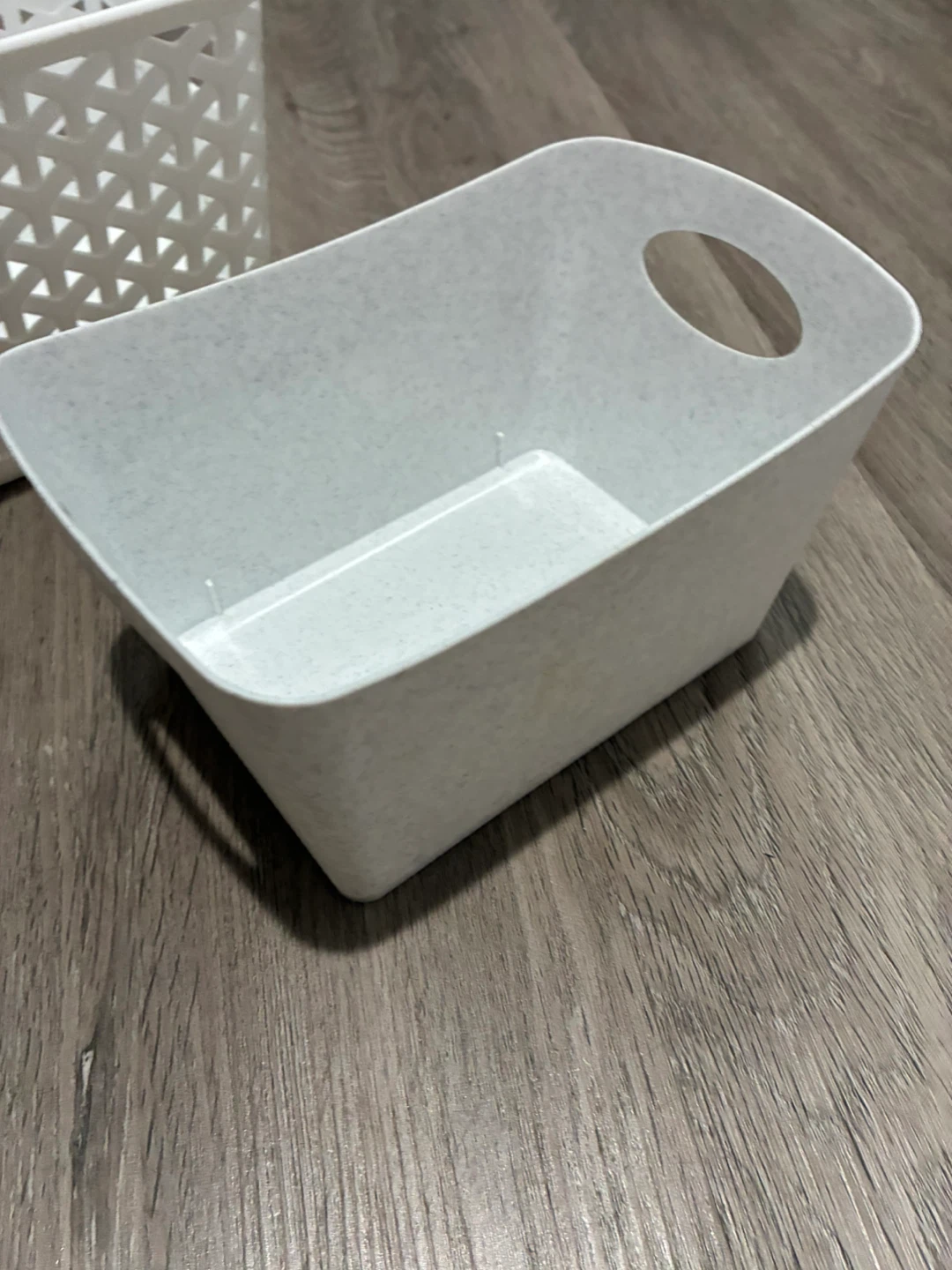 White Storage Baskets - Set of 2 - photo 2