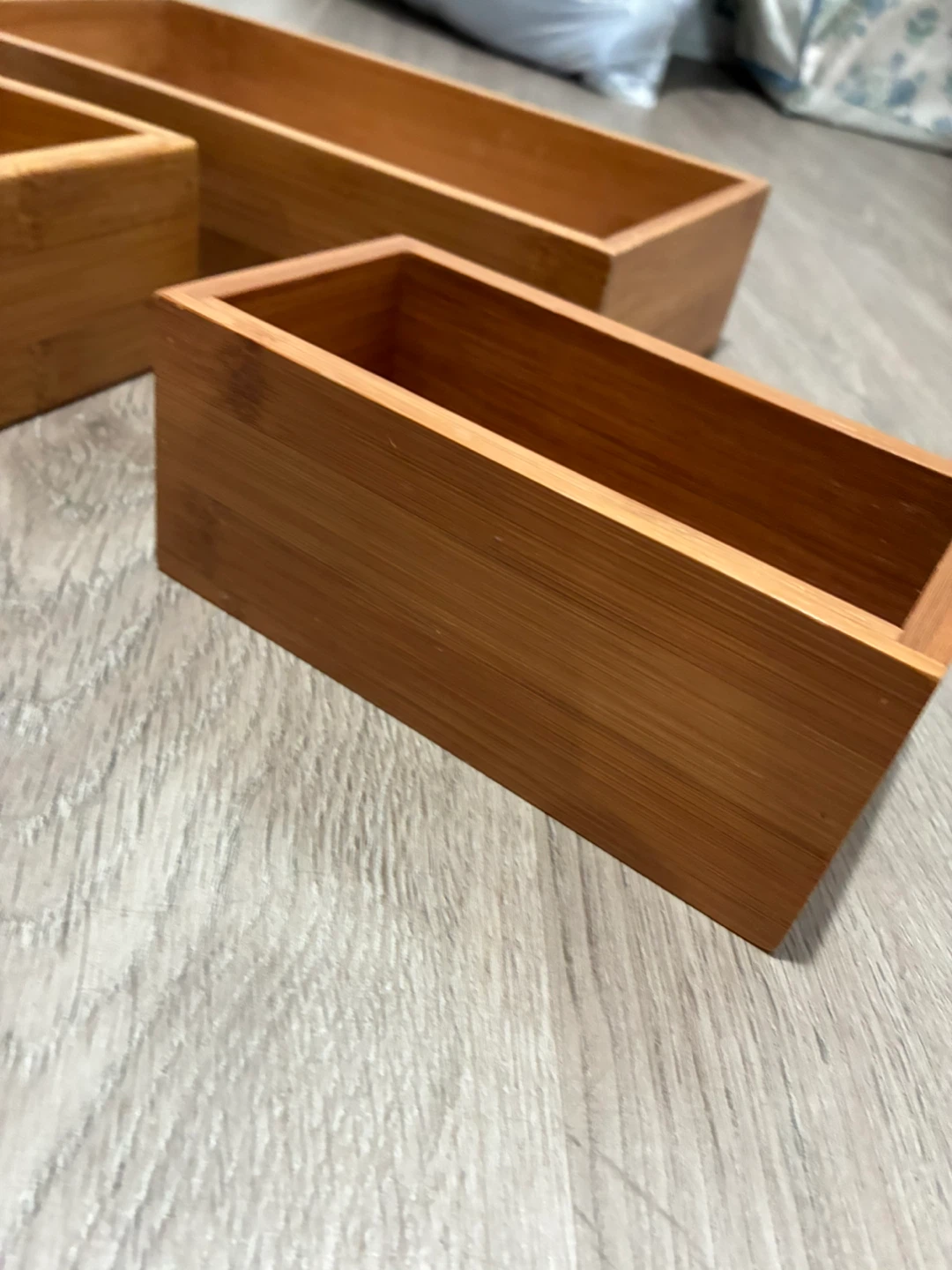 Set of 3 Wooden Storage Boxes - photo 2