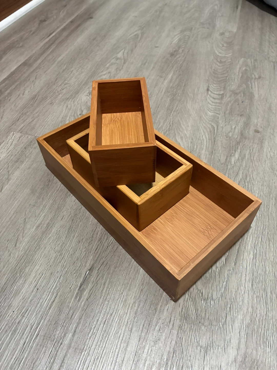 Set of 3 Wooden Storage Boxes - photo 4