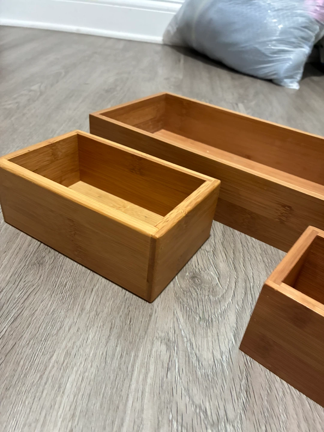 Set of 3 Wooden Storage Boxes - photo 5