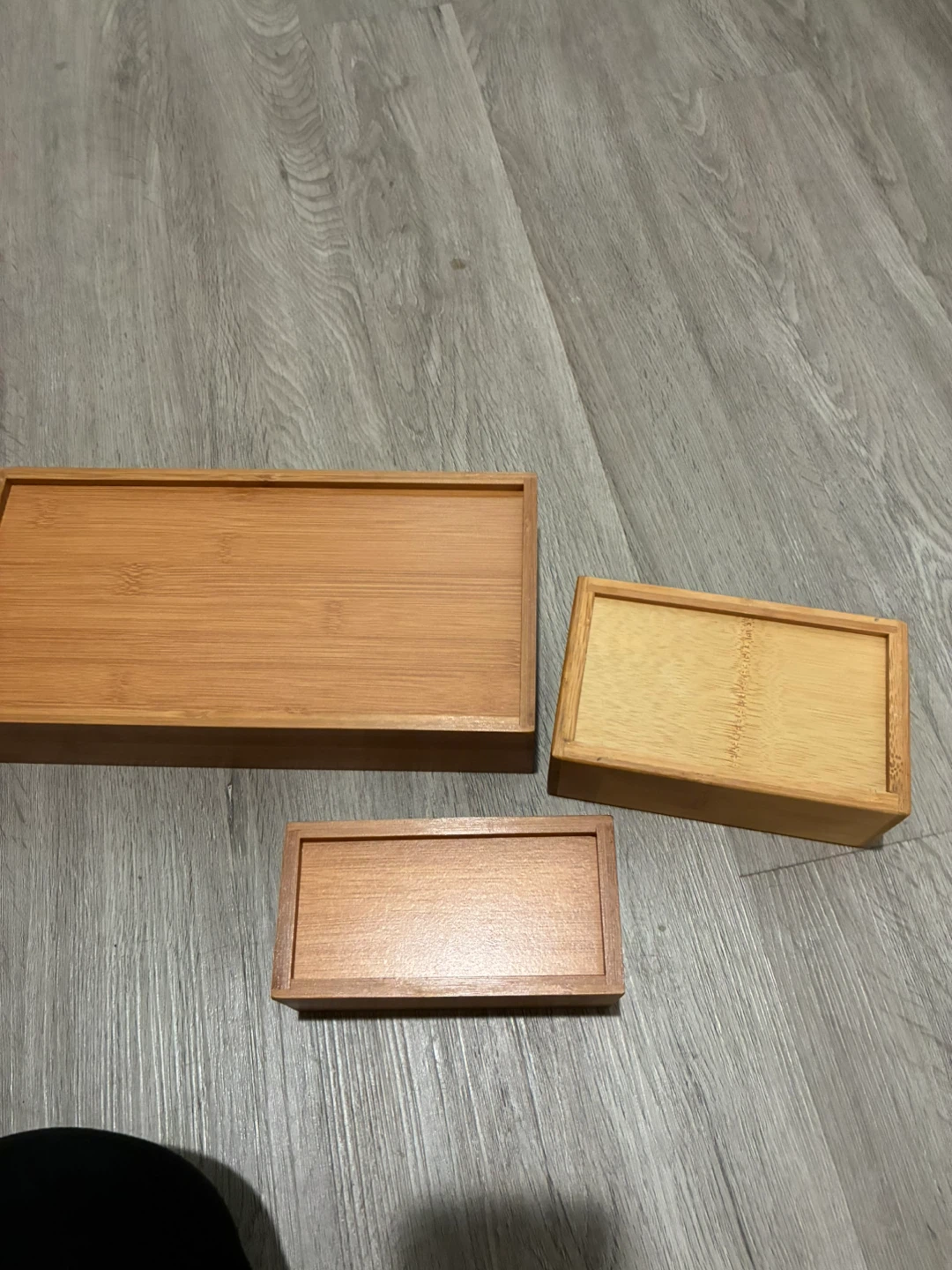 Set of 3 Wooden Storage Boxes - photo 3