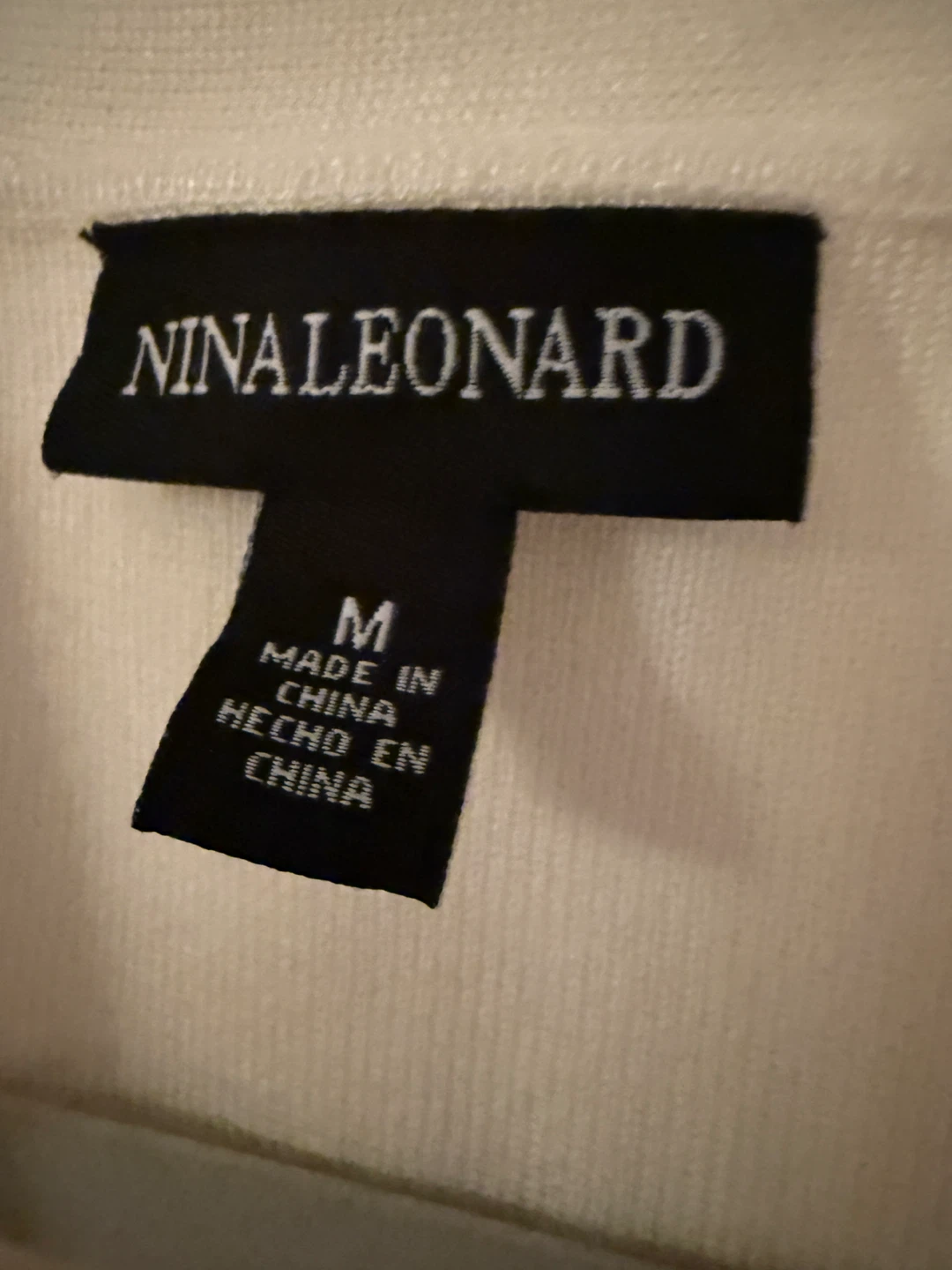 Nina Leonard Cream Cardigan - Size M - photo 3