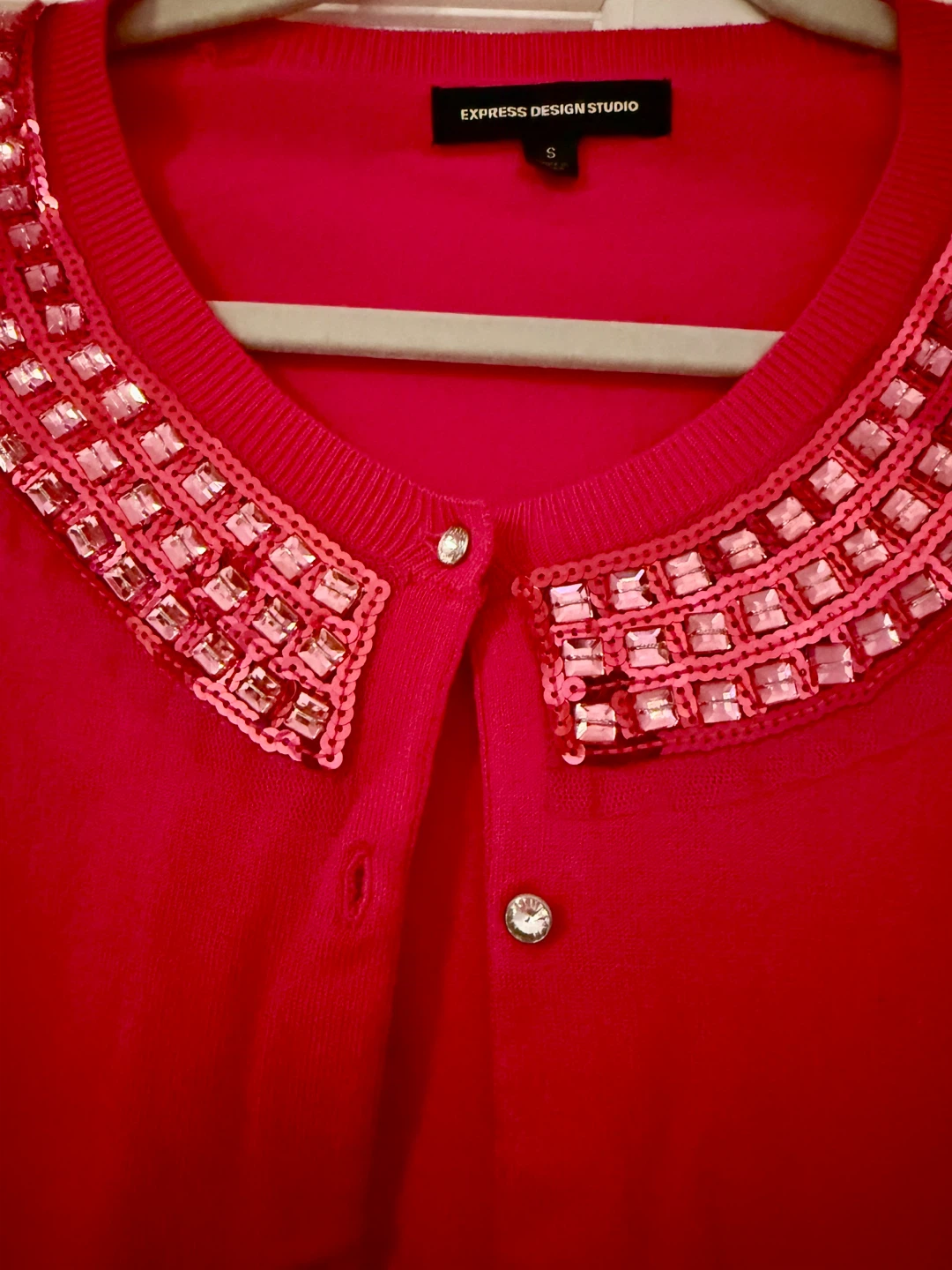 Express Design Studio Pink Cardigan - Size S - photo 2