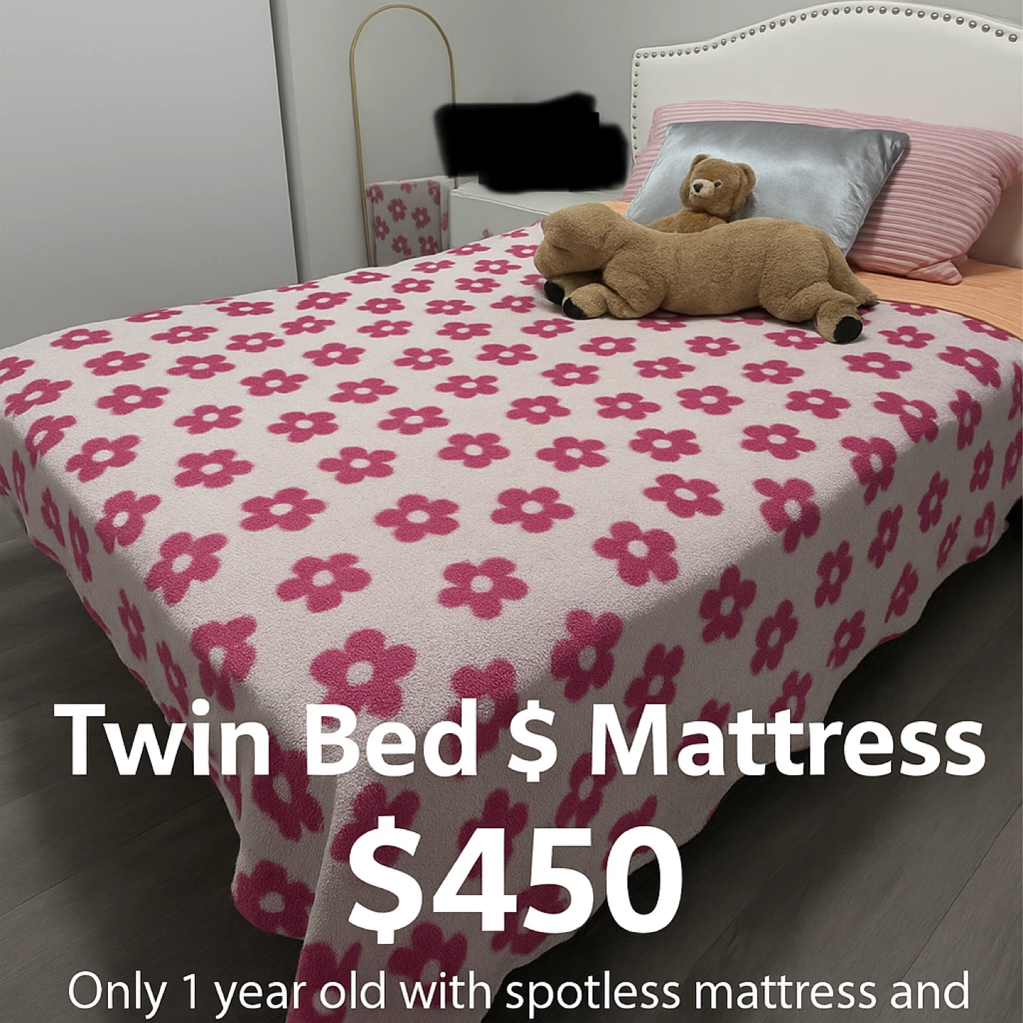Twin Bed & Mattress - Like New!