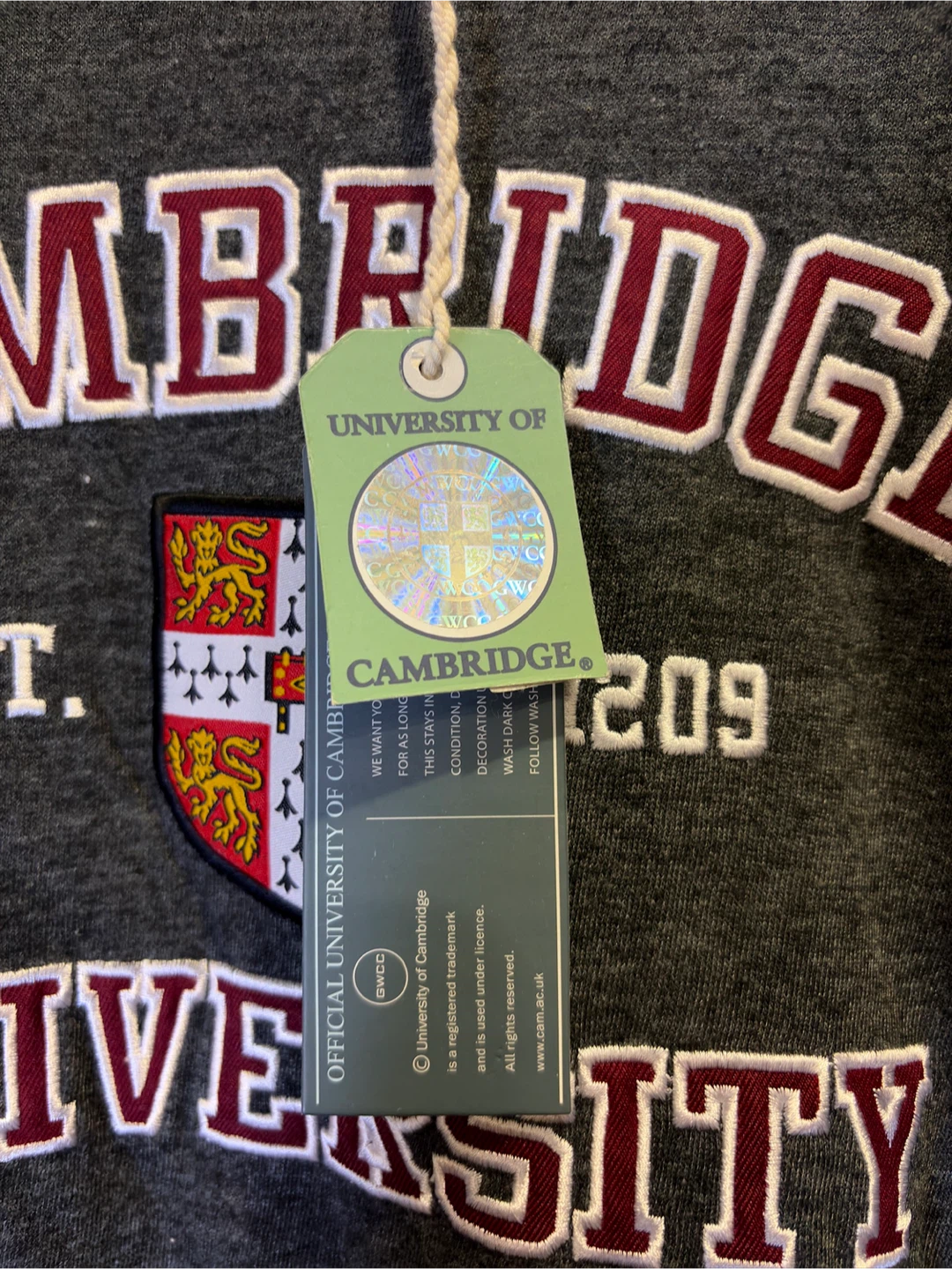Official Cambridge University T-Shirt - photo 2