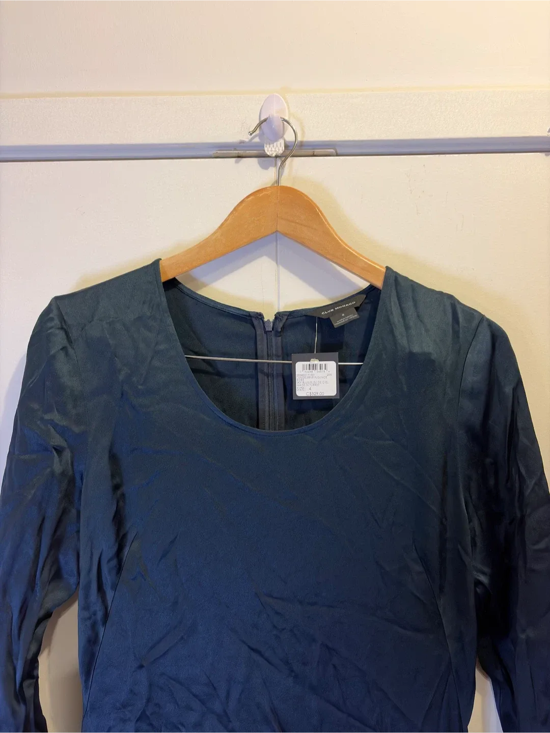 Club Monaco Flounce Long Sleeved Robe Dress image indicator(4)