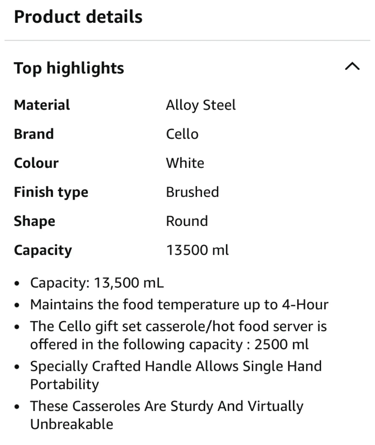 Cello CE-13.5L Chef Deluxe Hot-Pot Insulated Casserole image indicator(2)